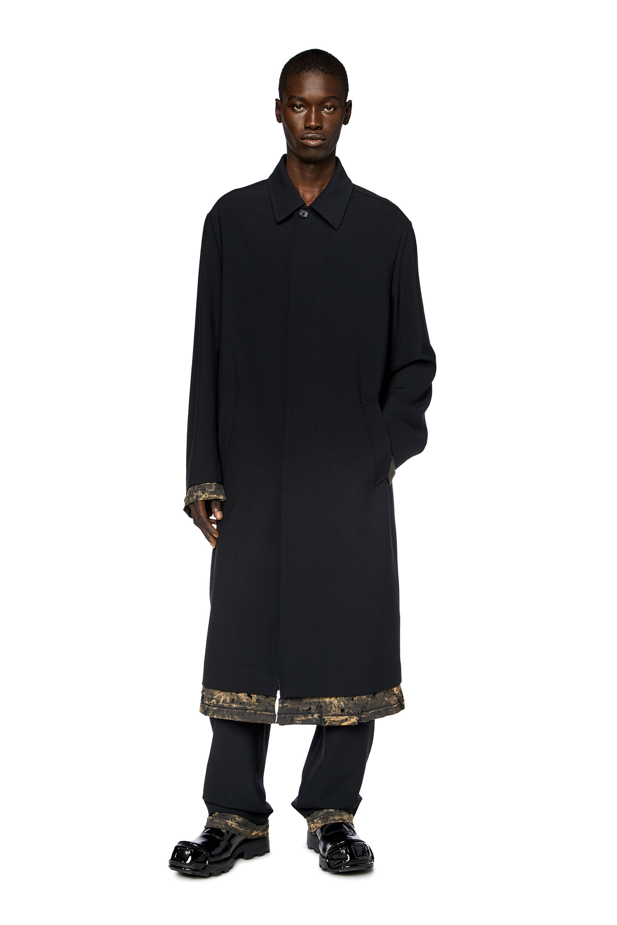 Diesel wool coat on sale