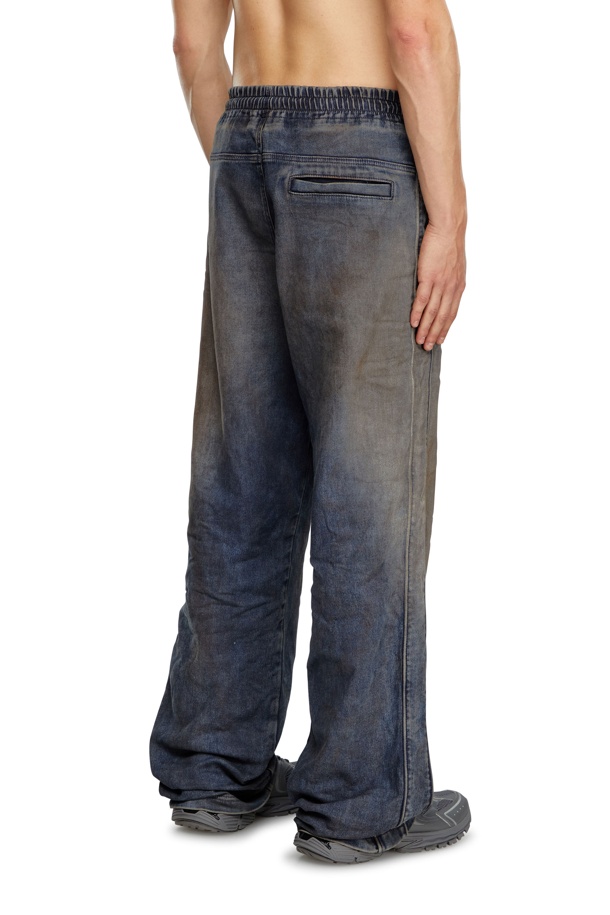 Diesel - Male Straight D-Martians Track Denim 068LV, Dark Blue - Image 4