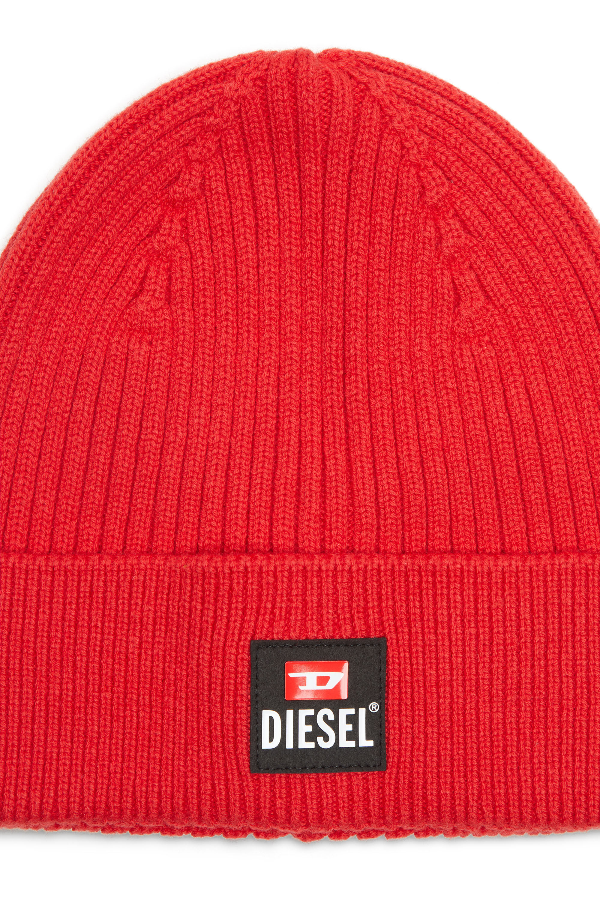 Men's Wool and cotton beanie | Red | Diesel