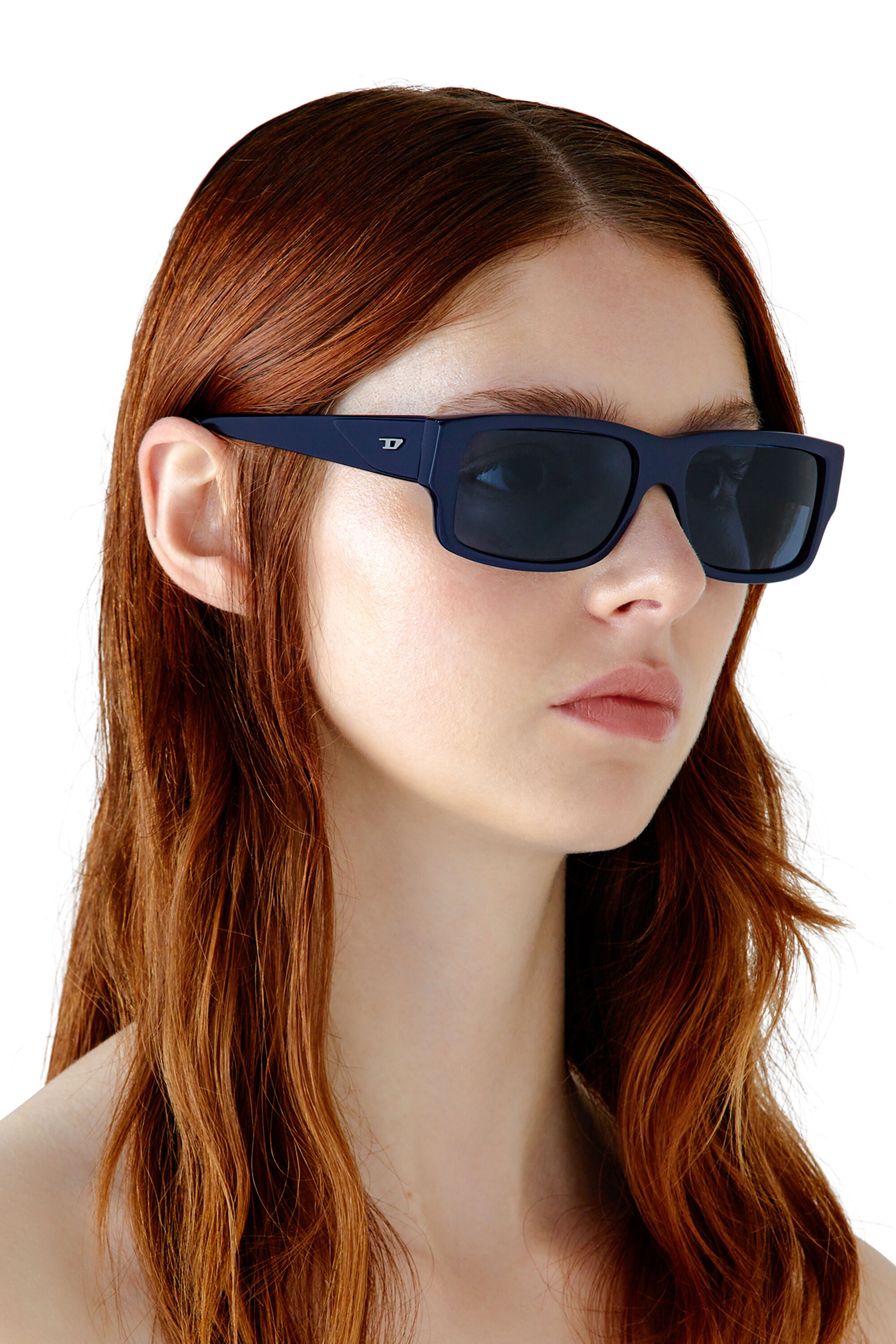 Diesel - 0DL2003 SIZE 57, Lunettes de soleil rectangulaires Homme in Bleu - 6
