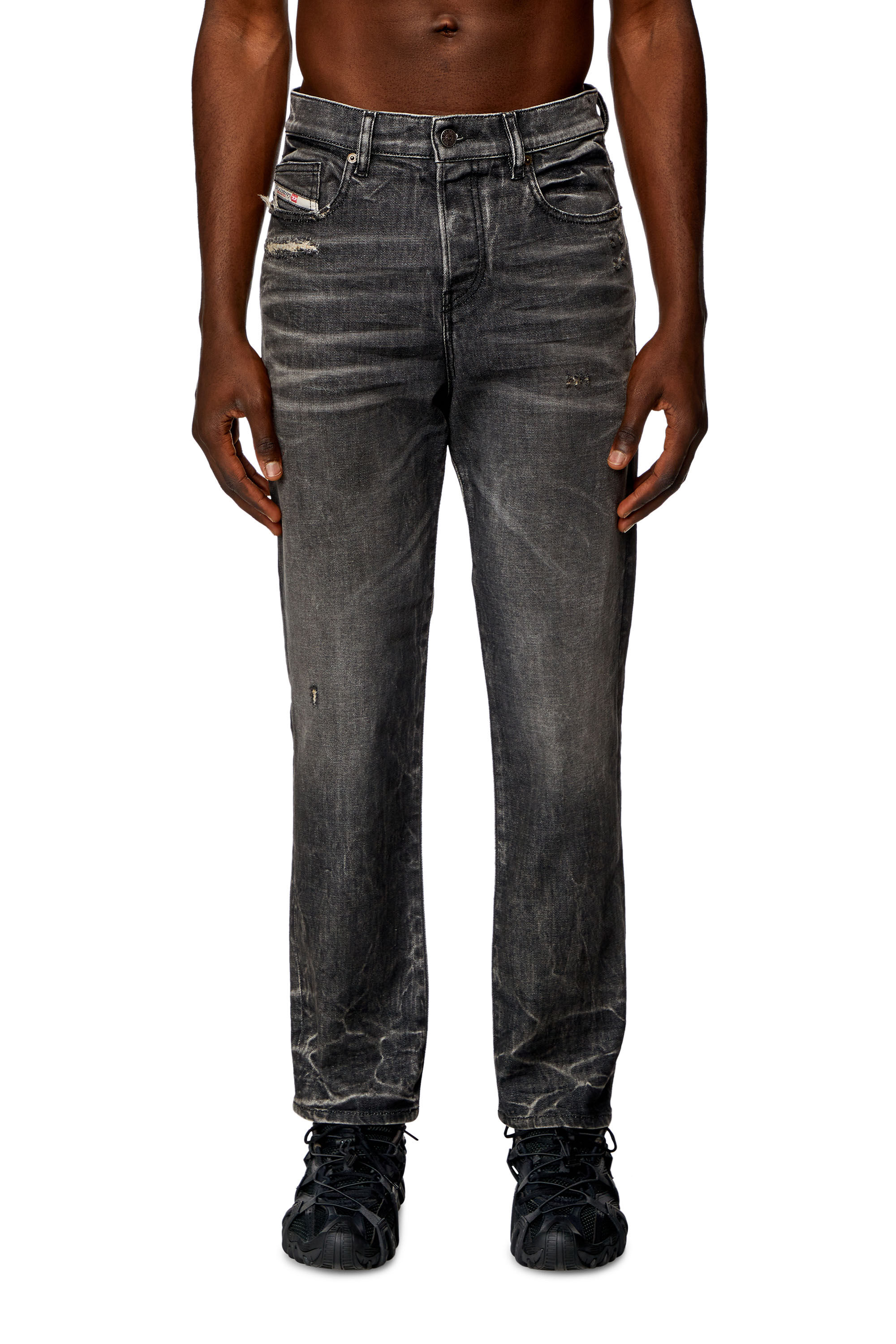 Diesel - Straight Jeans 2020 D-Viker 09H51, Black/Dark Grey - Image 2