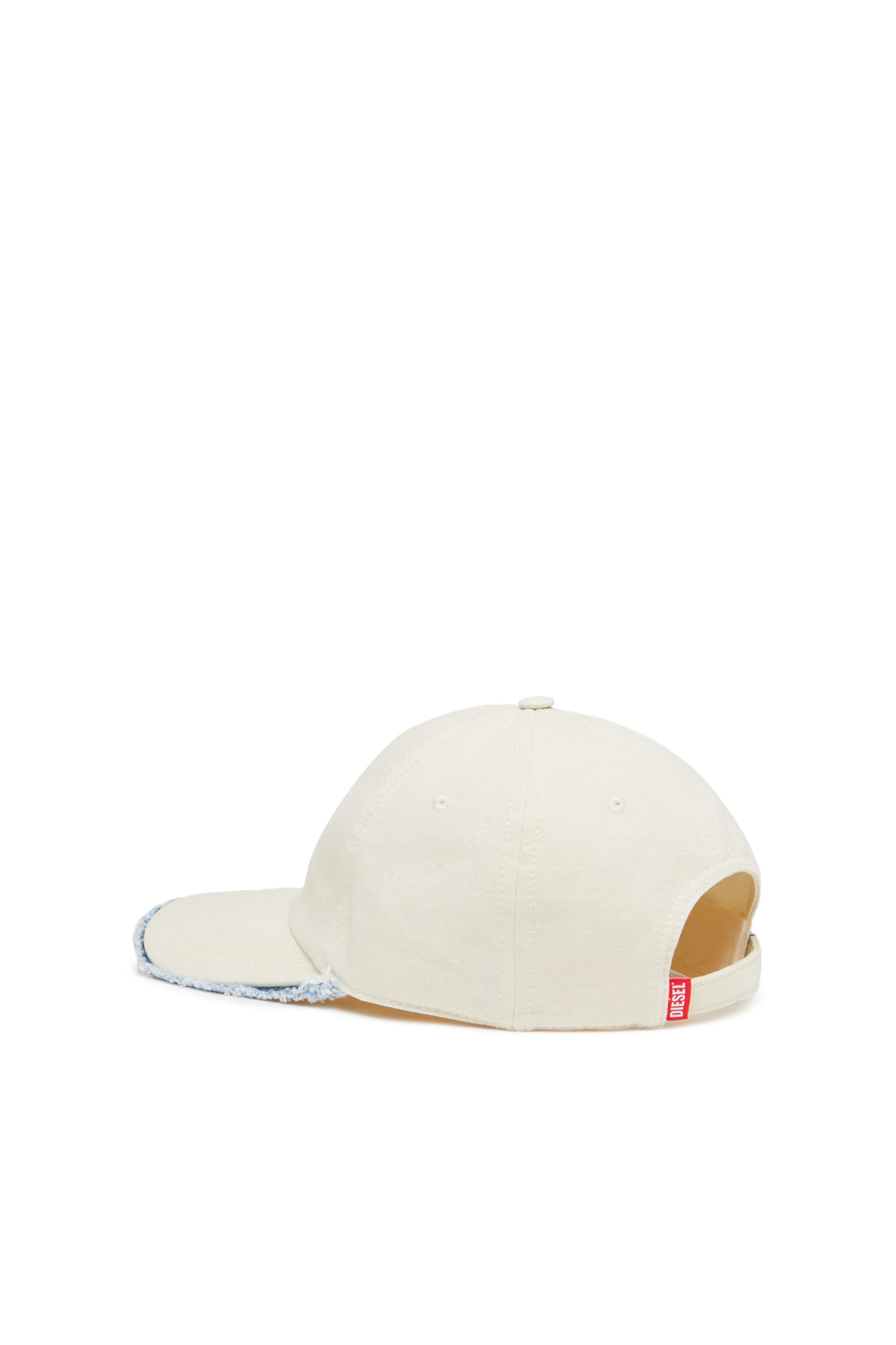 Diesel - C-OBIK, Male's Baseball cap with denim-trimmed peak in White - 2