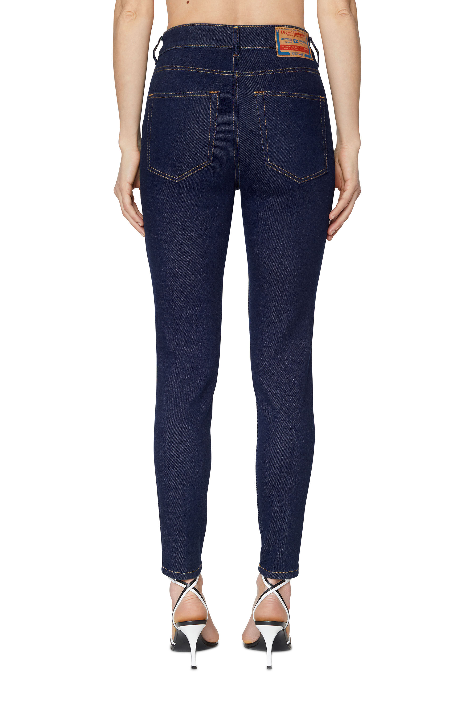 1984 SLANDY HIGH Woman Super skinny blue Jeans Diesel