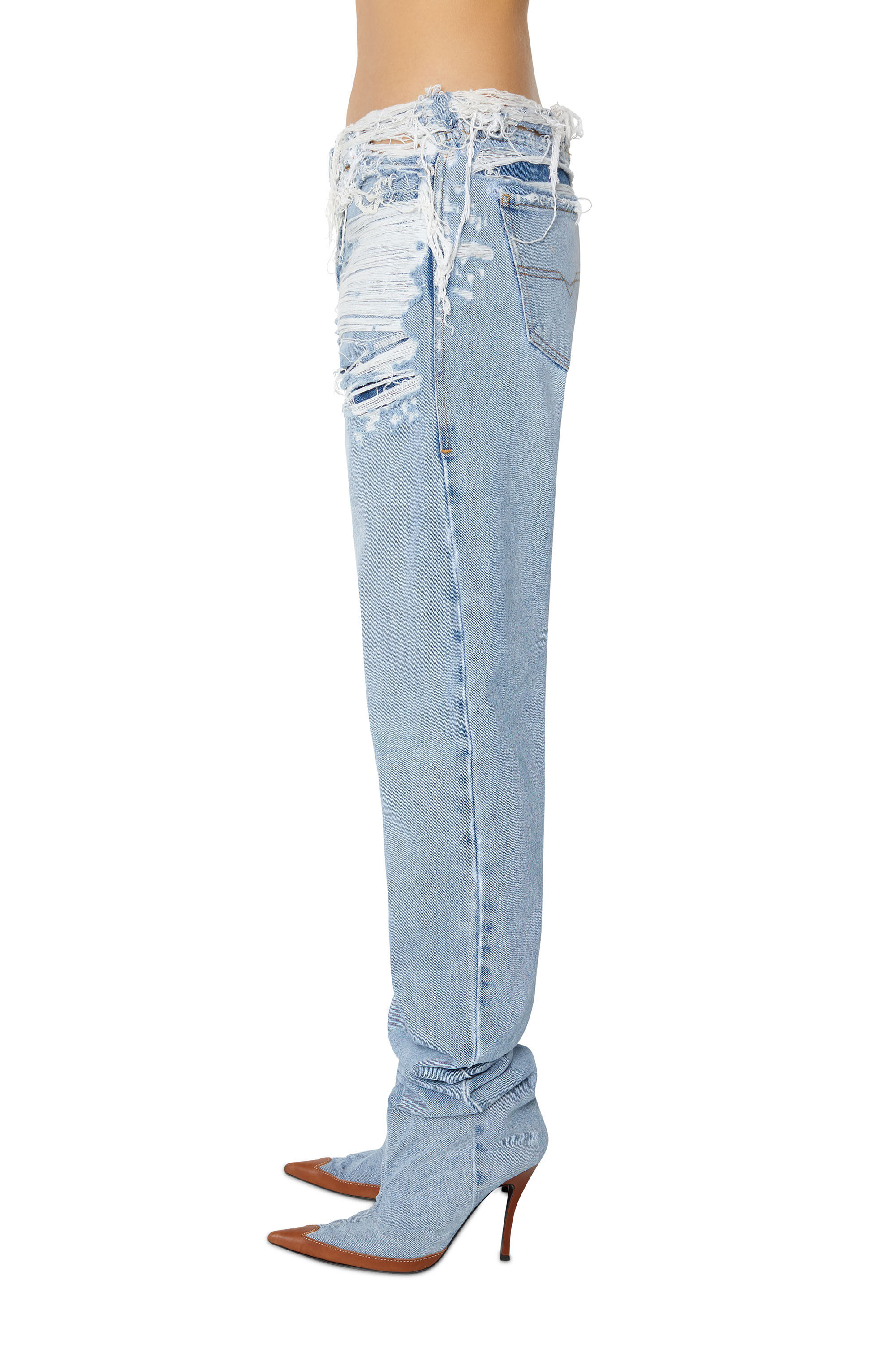 Diesel - Straight Jeans 1956 D-Tulip 007N7, Straight Jeans - 1956 D-Tulip Femme in Bleu - 6