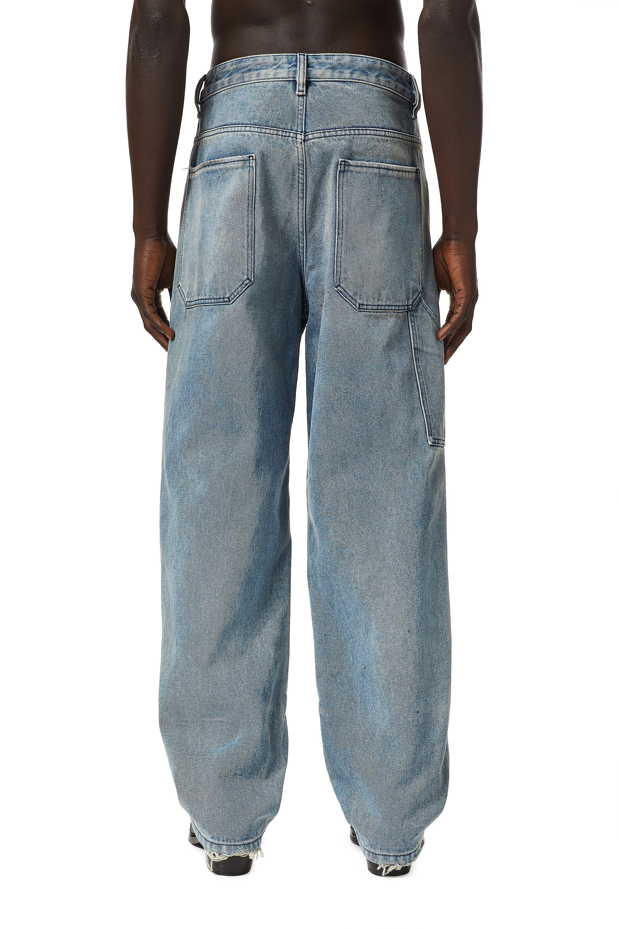 Diesel - D-Franky 0EHAS Straight Jeans, Bleu Clair - Image 4