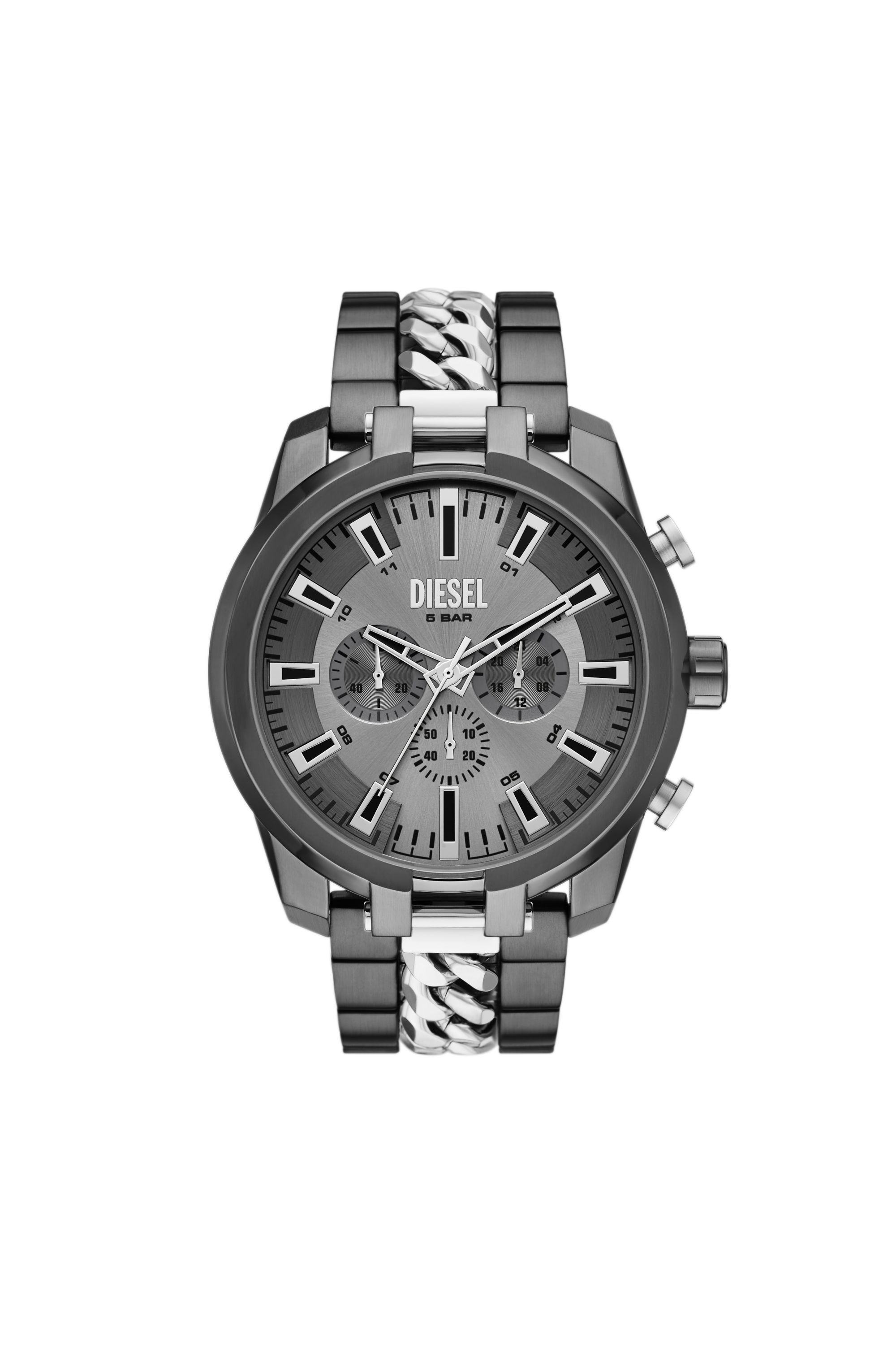 Diesel - DZ4630, Montre Split en acier inoxydable Homme in Gris - 1