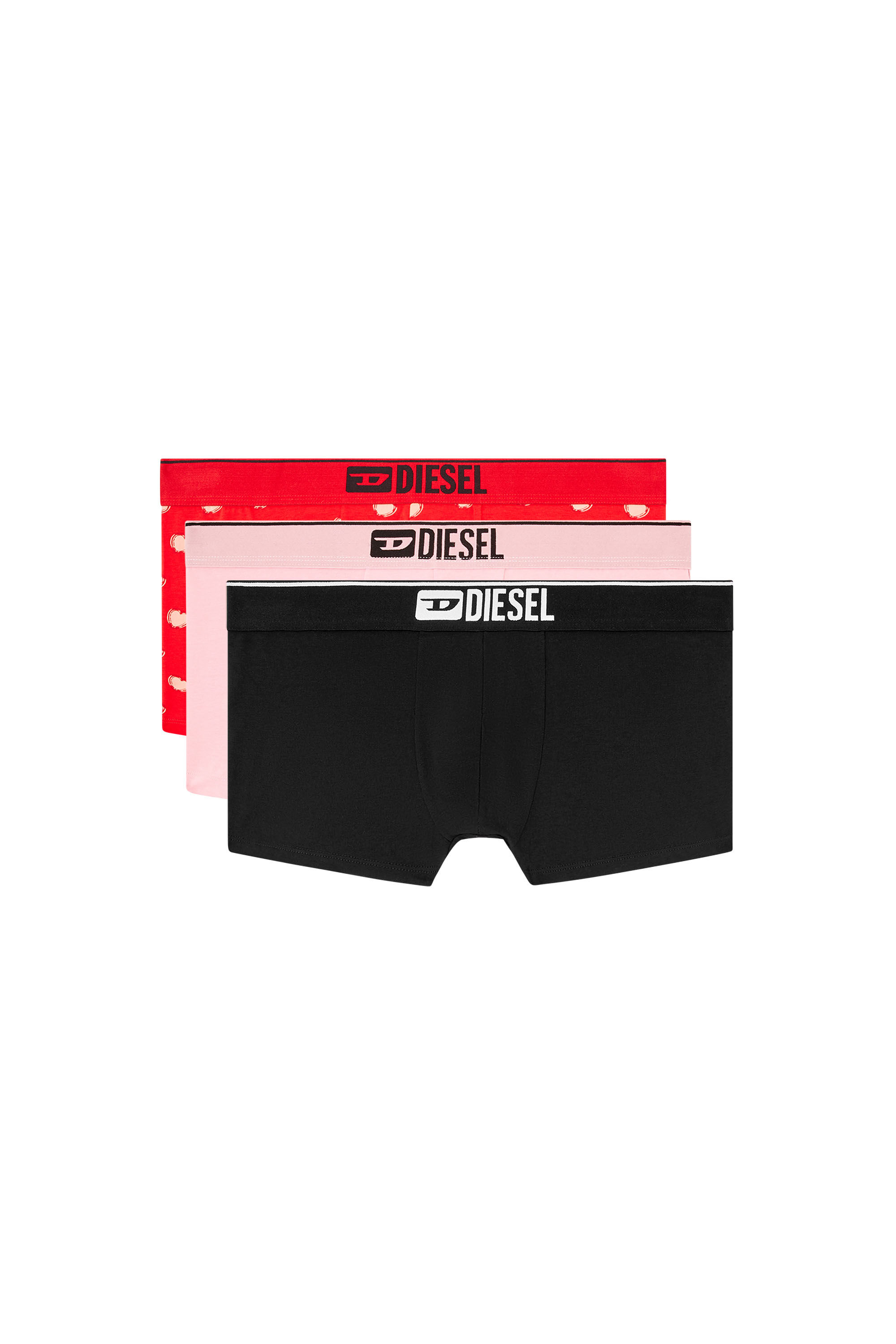 Diesel - DAMIEN-GFT-3PACK, Male's Three-pack boxer briefs with heart motif in Black/Red - 4