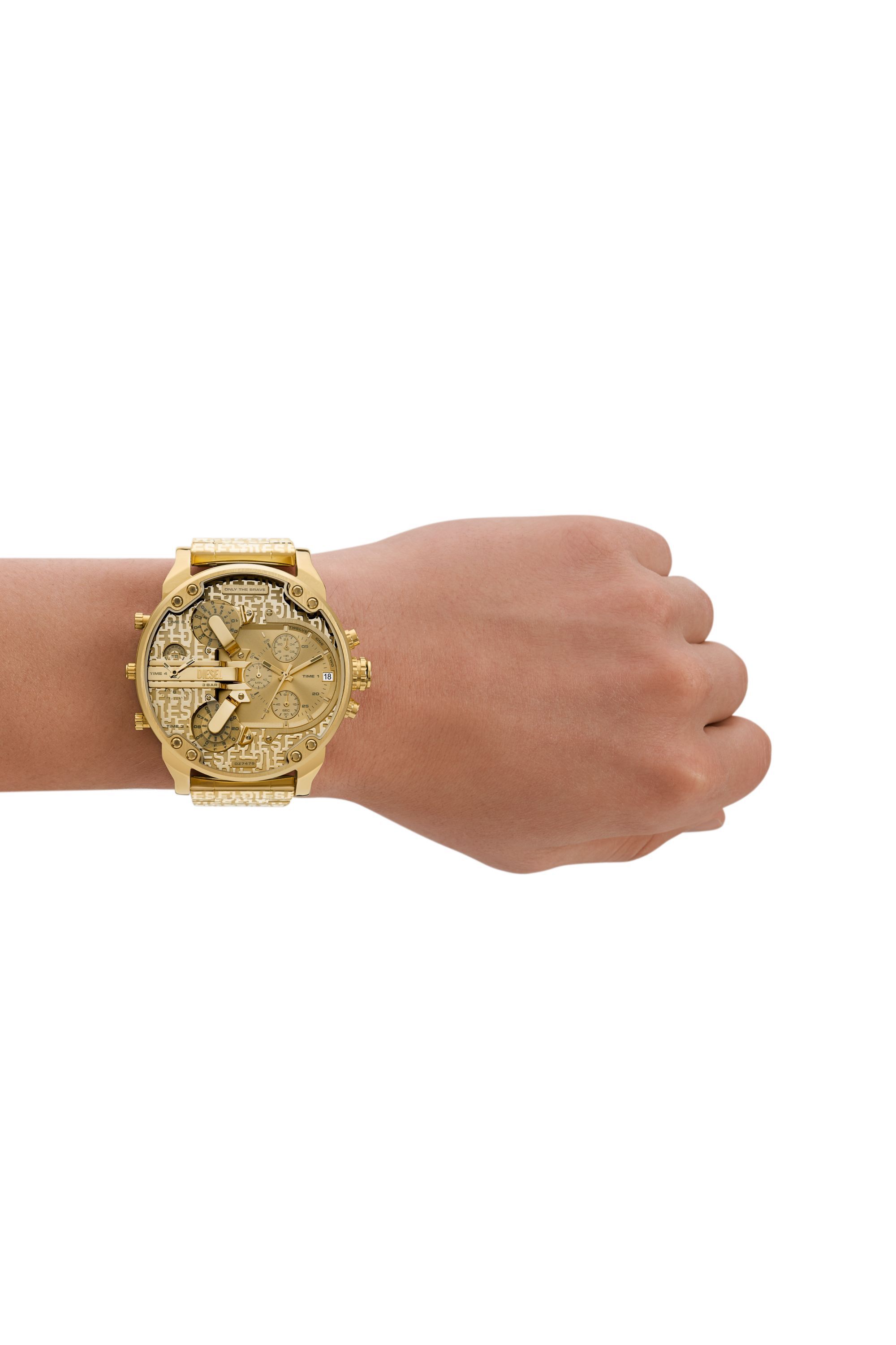 Diesel - DZ7479, Montre Mr. Daddy 2.0 en acier inoxydable Homme in Doré - 4