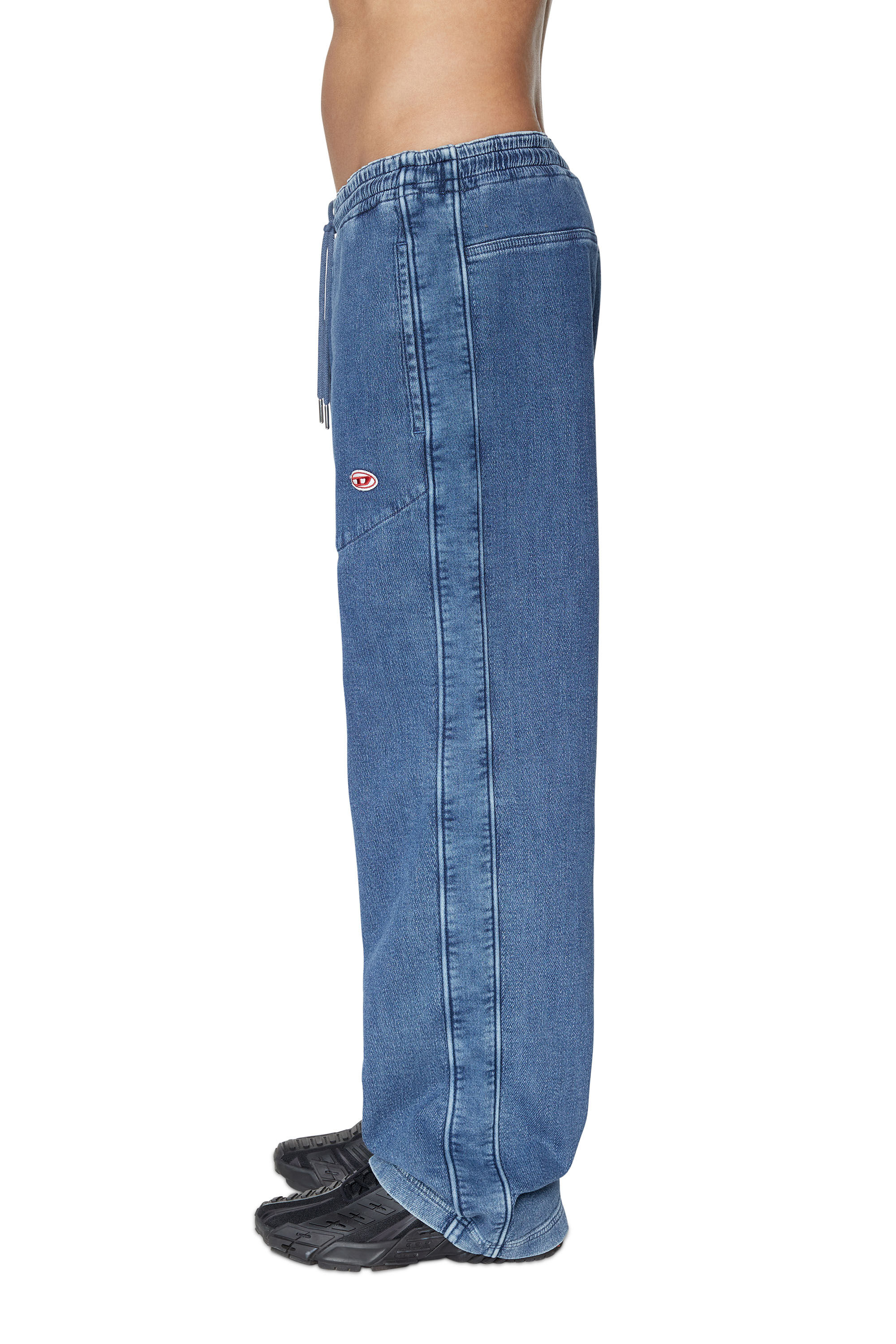 D-MARTIANS TRACK DENIM Man: Straight medium blue Jeans | Diesel