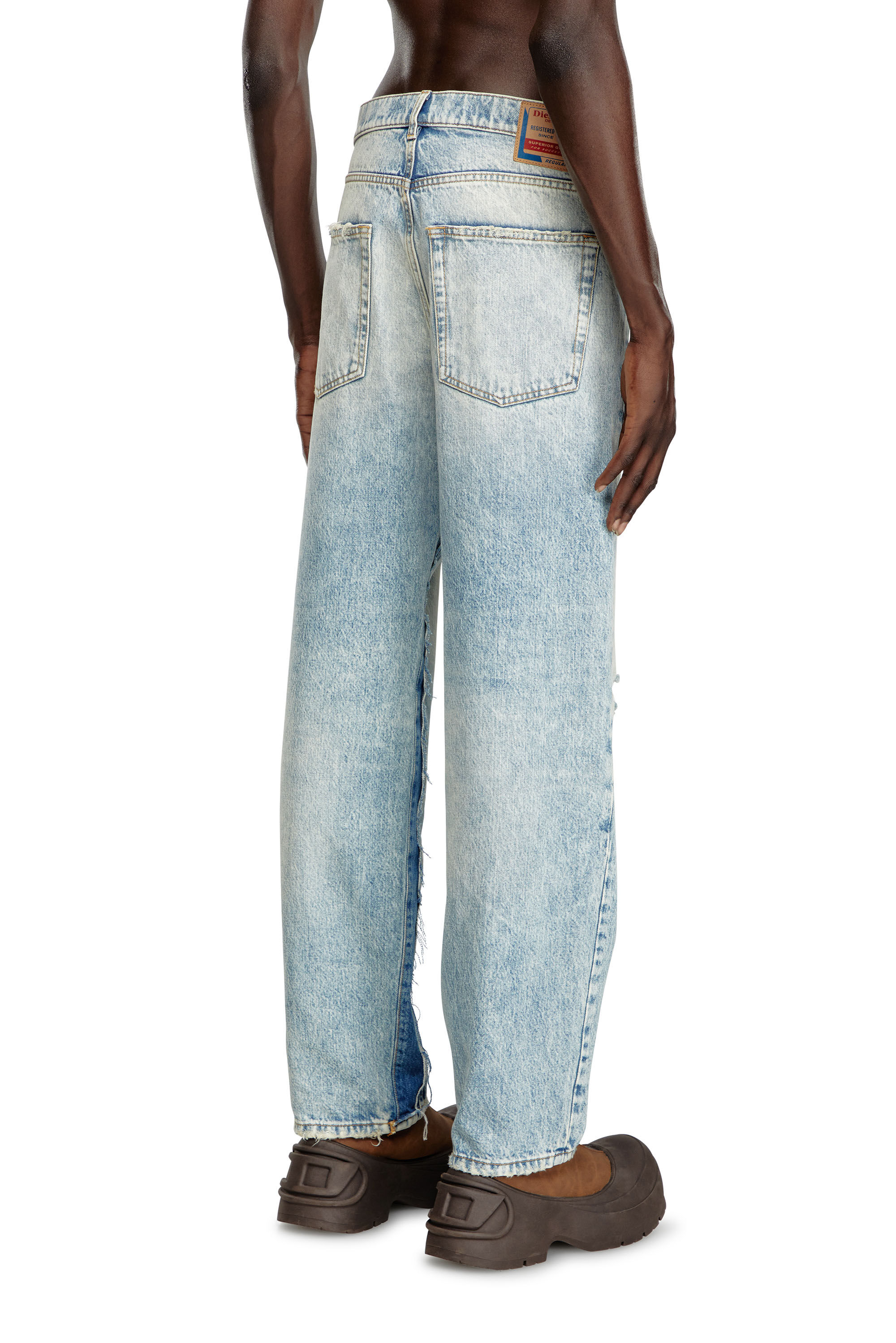 Diesel - Male Straight Jeans D-Fire 0AJEN, Light Blue - Image 4