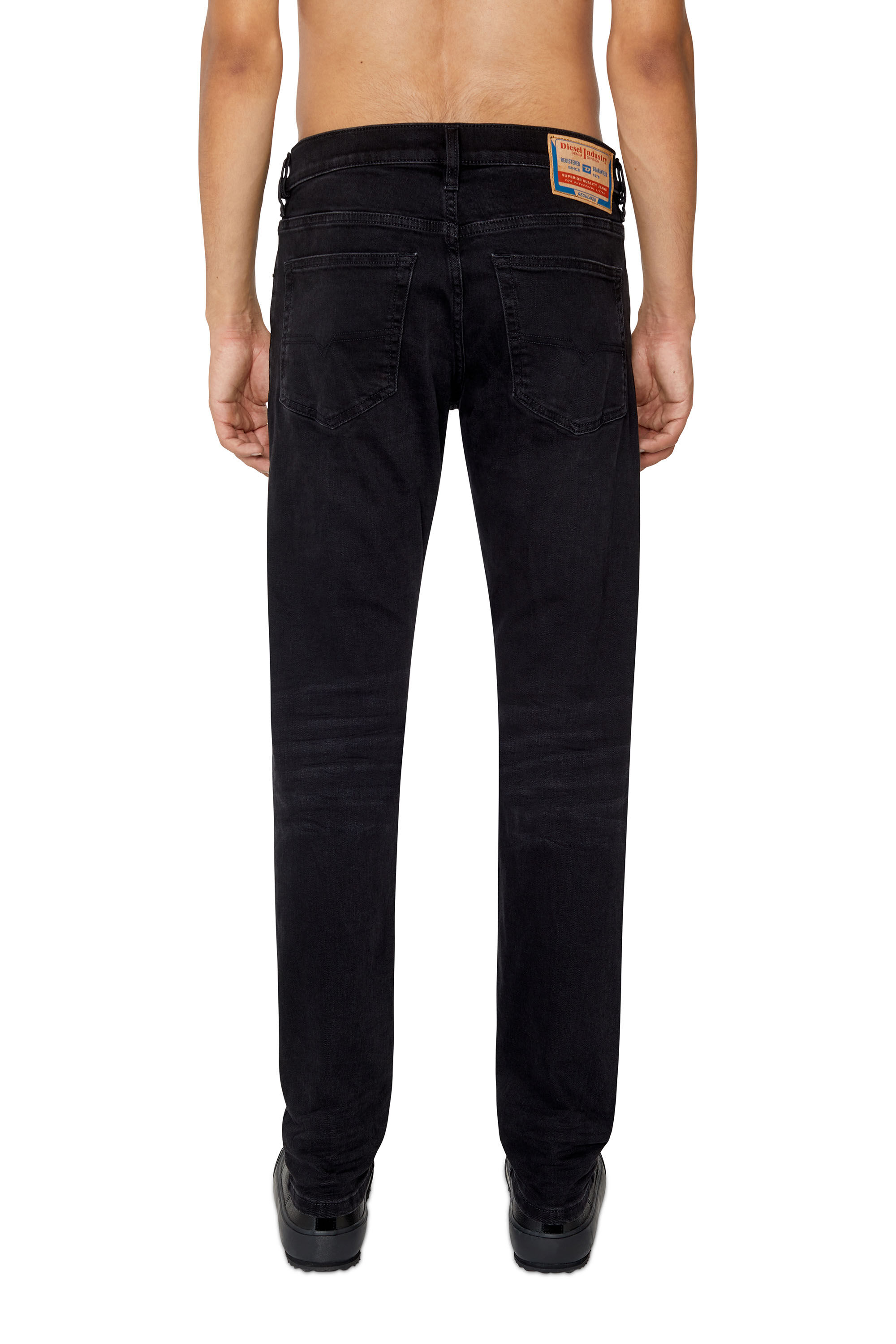 Diesel - D-Luster 0IHAU Slim Jeans, Noir/Gris foncé - Image 4