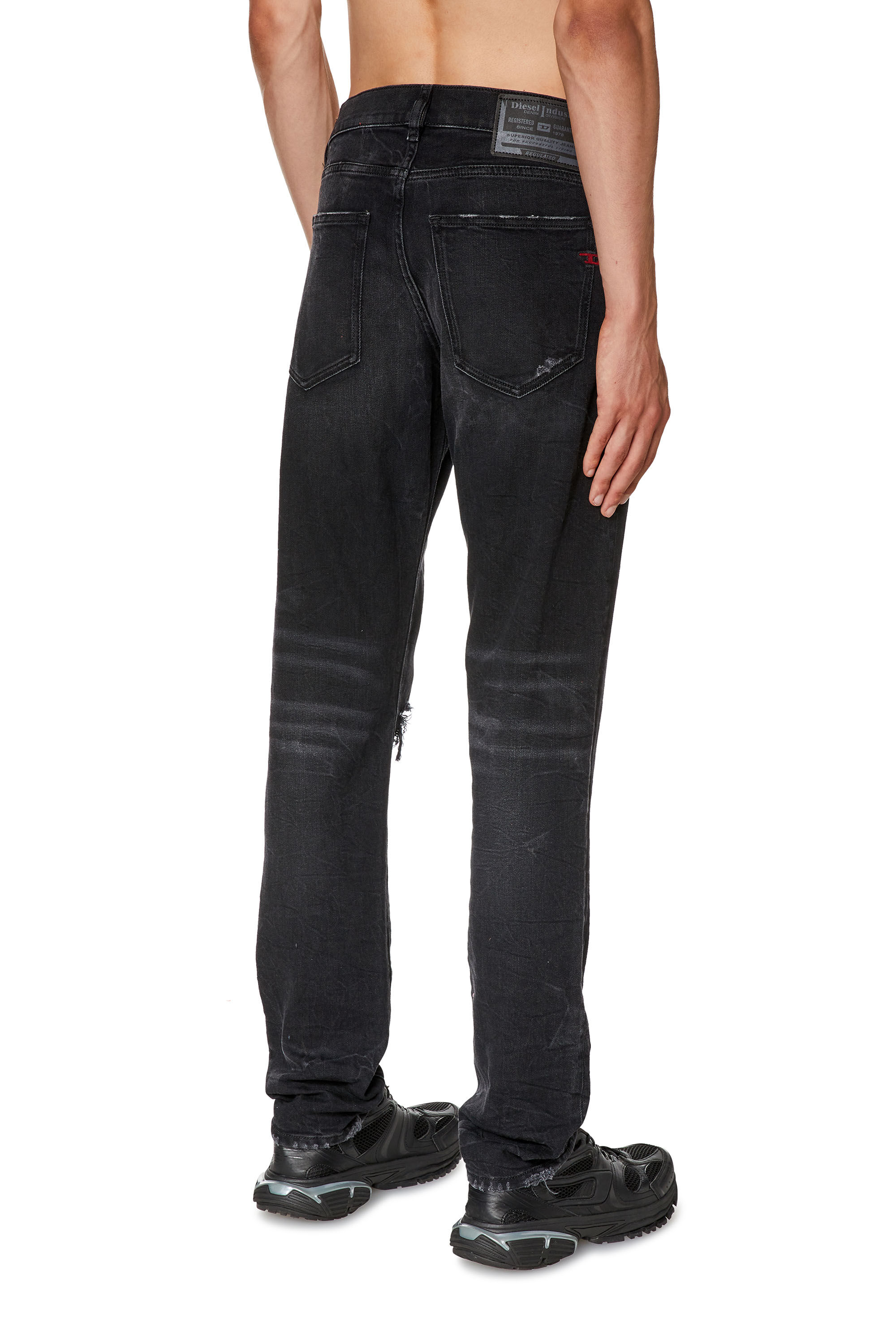 Diesel - Slim Jeans 2019 D-Strukt E69DV, Black/Dark Grey - Image 4