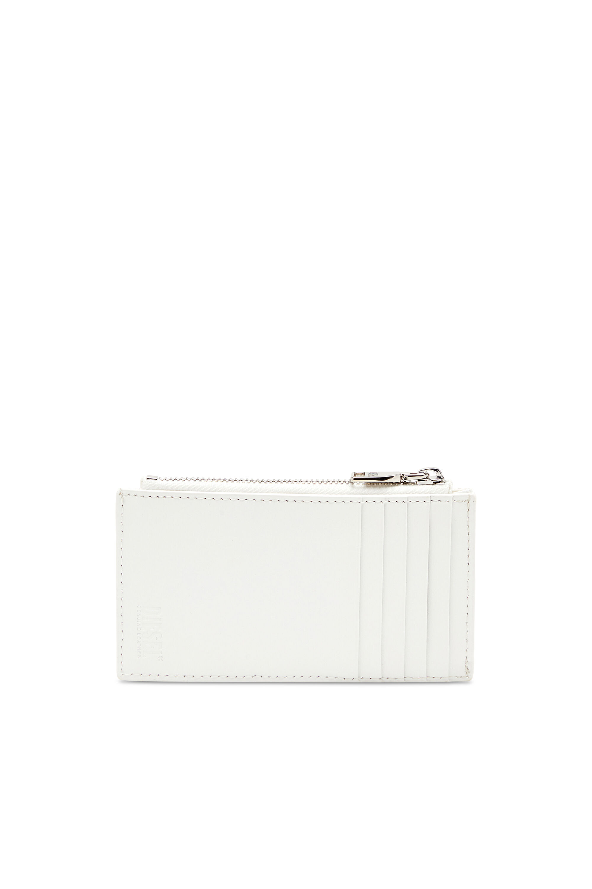 Diesel - 1DR CARD HOLDER III, Female's Flat card holder in nappa leather in White - 2