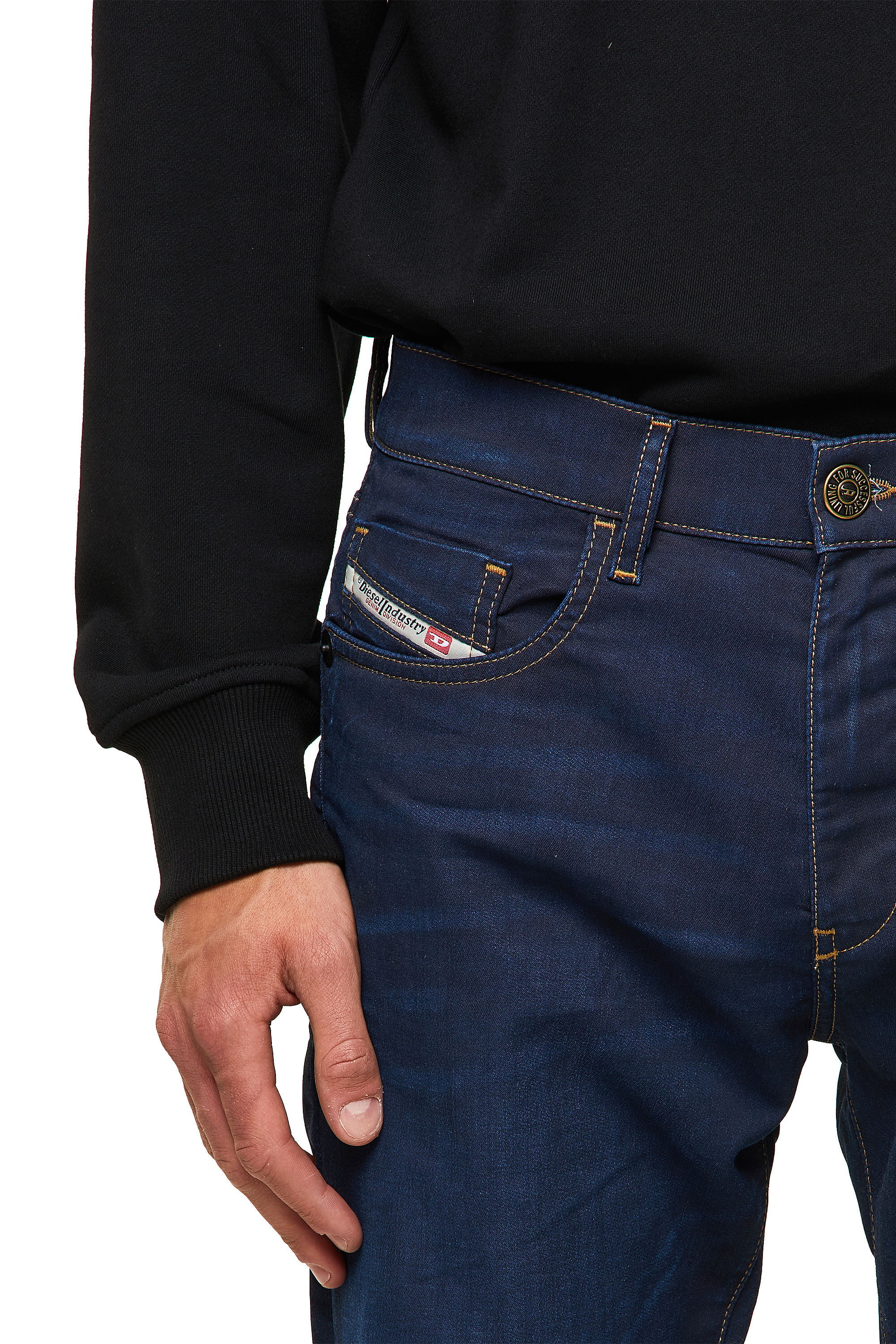 Diesel - Slim D-Strukt JoggJeans® Z69VZ, Bleu Foncé - Image 5