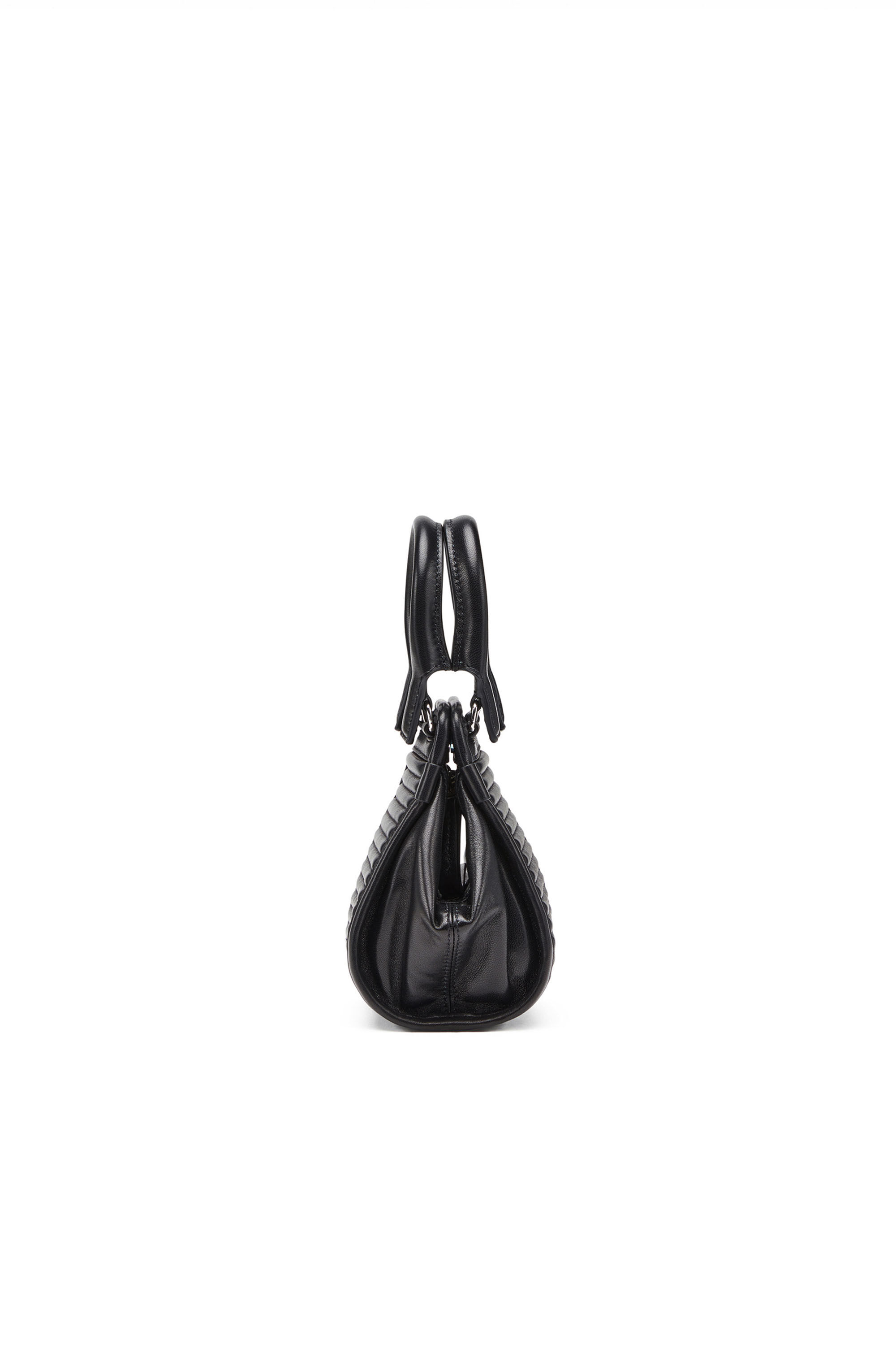Diesel - D-VINA-RR XXS, Female's D-Vina-RR XXXS - Mini bag in quilted leather in Black - 4