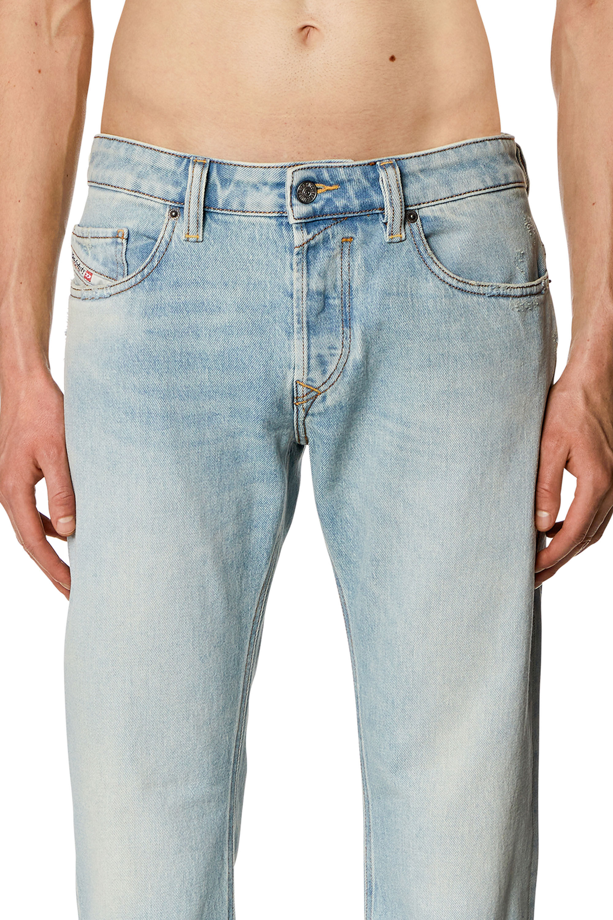 Diesel - Straight Jeans Safado 09H41, Bleu Clair - Image 5