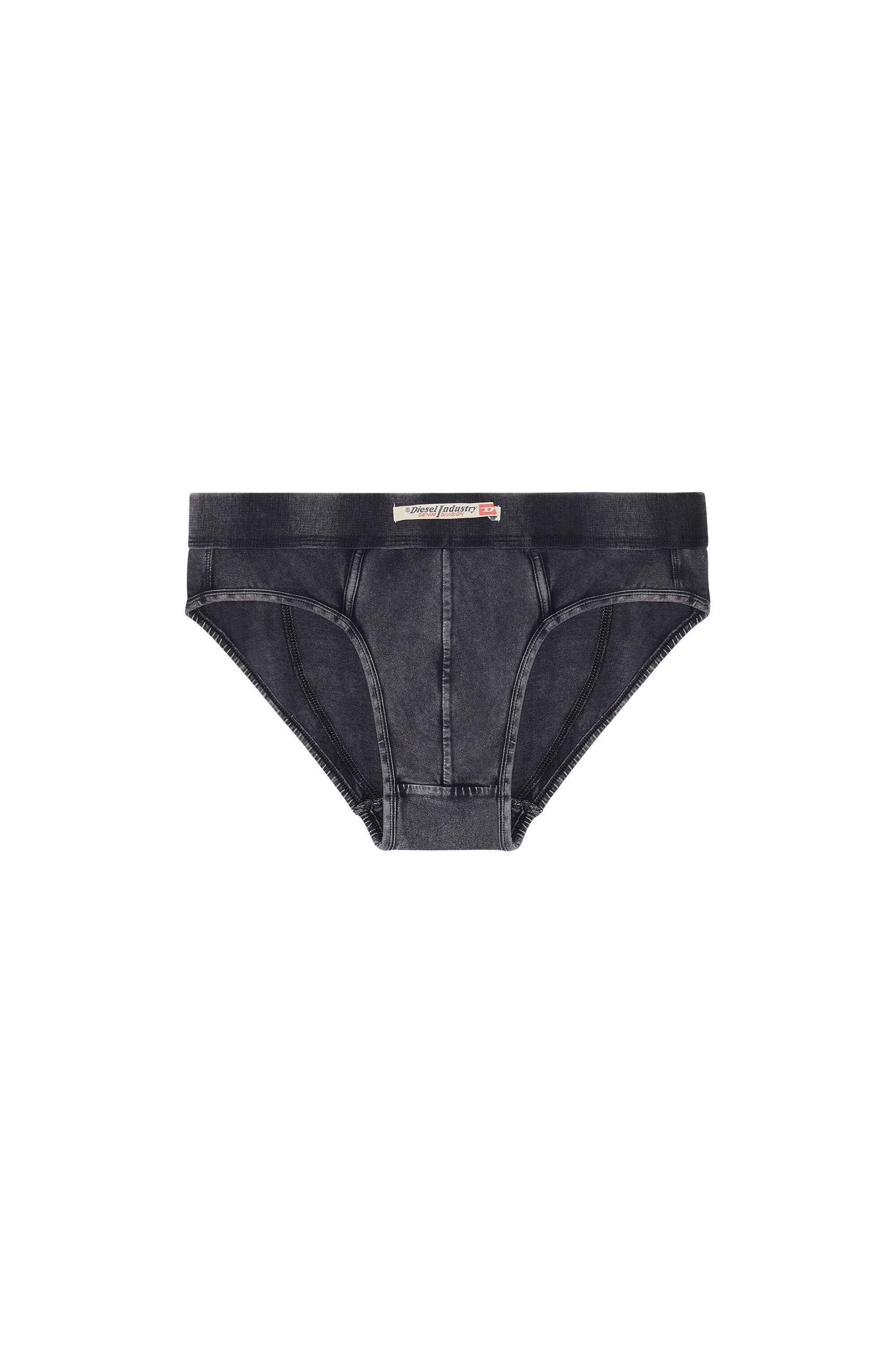 Diesel - UMBR-ANDRE-H, Male's Briefs in denim-effect cotton in Black - 2