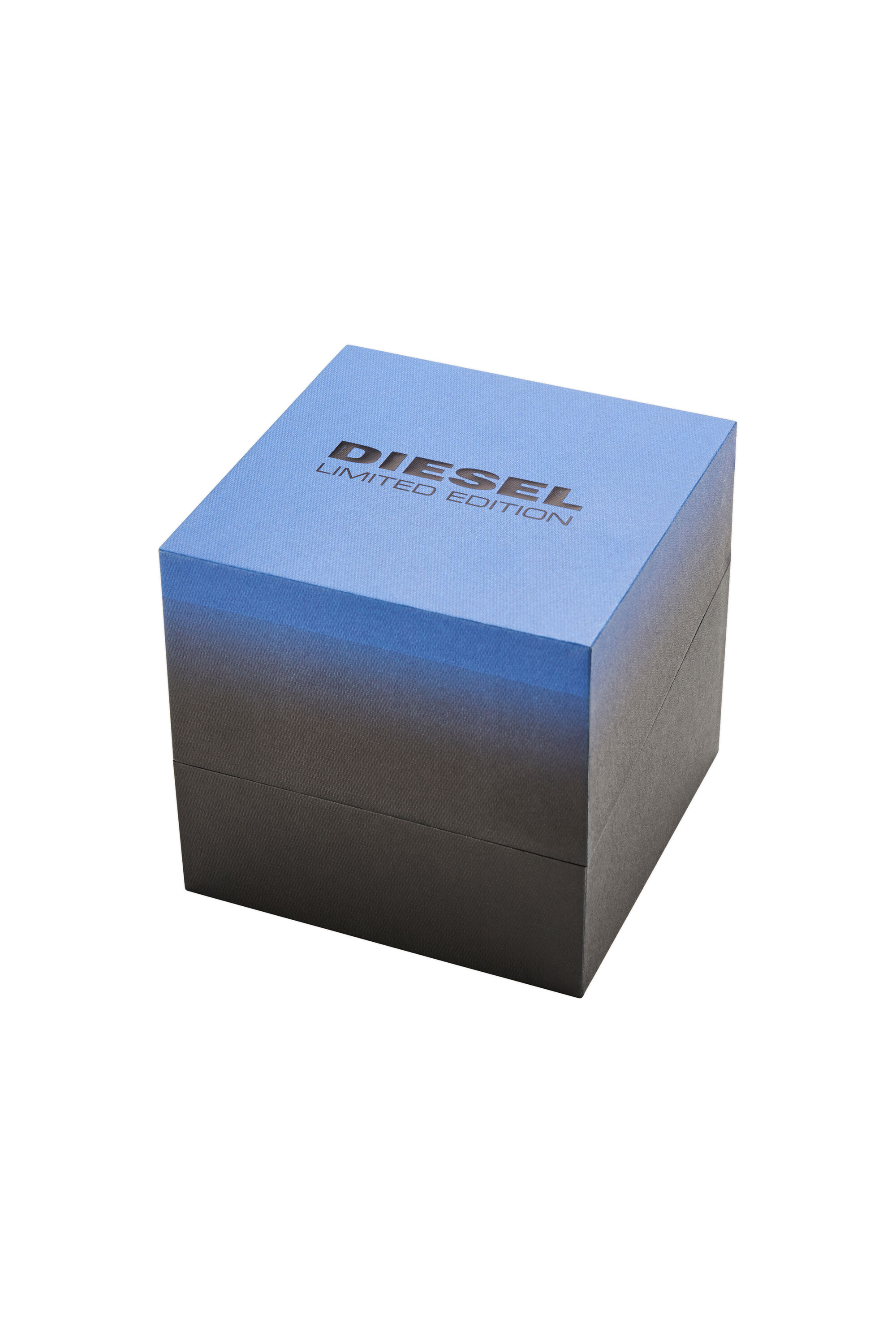 Diesel - DZ4553, Male's Griffed chronograph matte black nylon watch in Black/Blue - 5