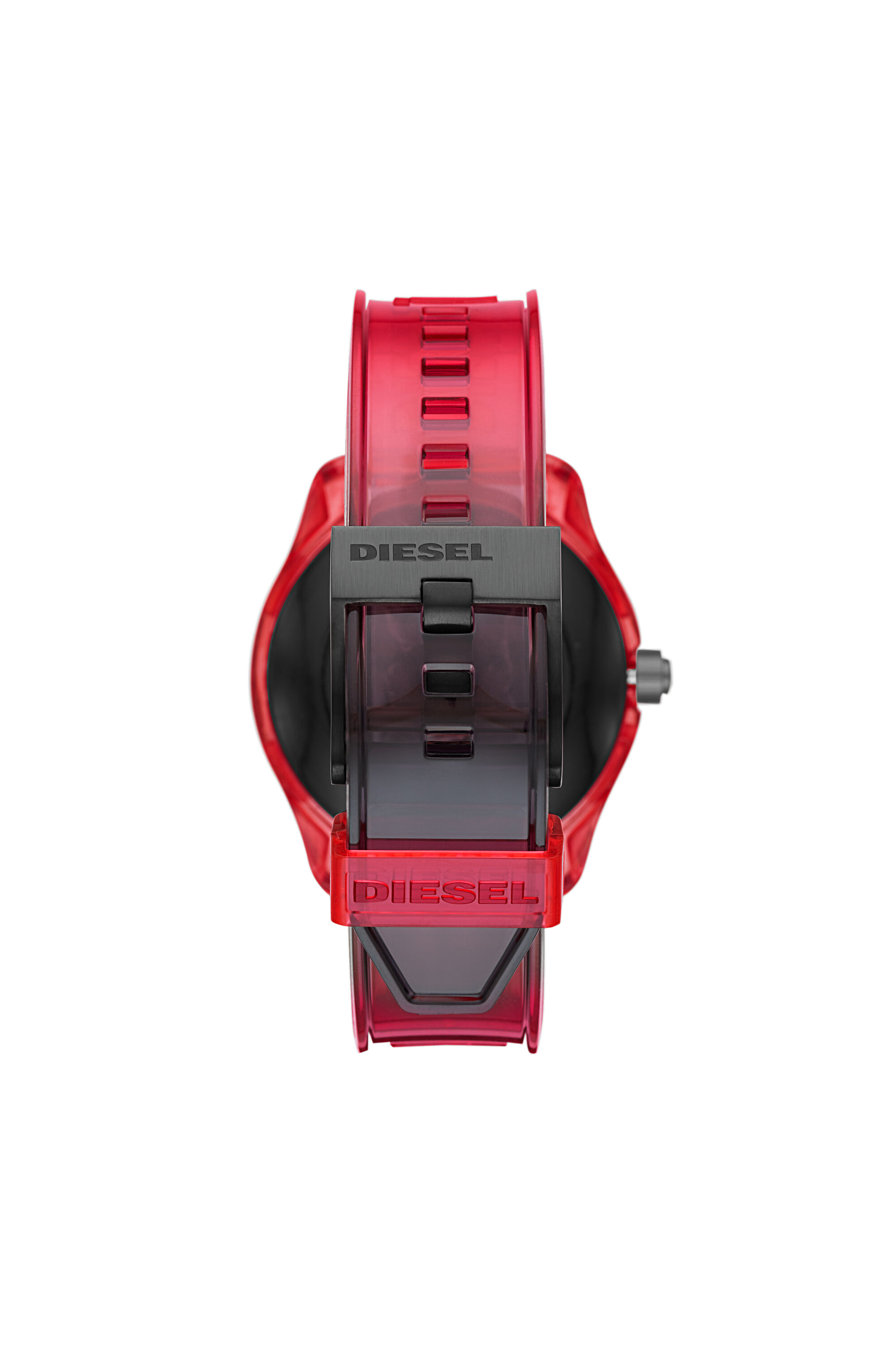 Diesel - DT2019, Male's Diesel On Fadelite Smartwatch - Red Transparent in Red - 2