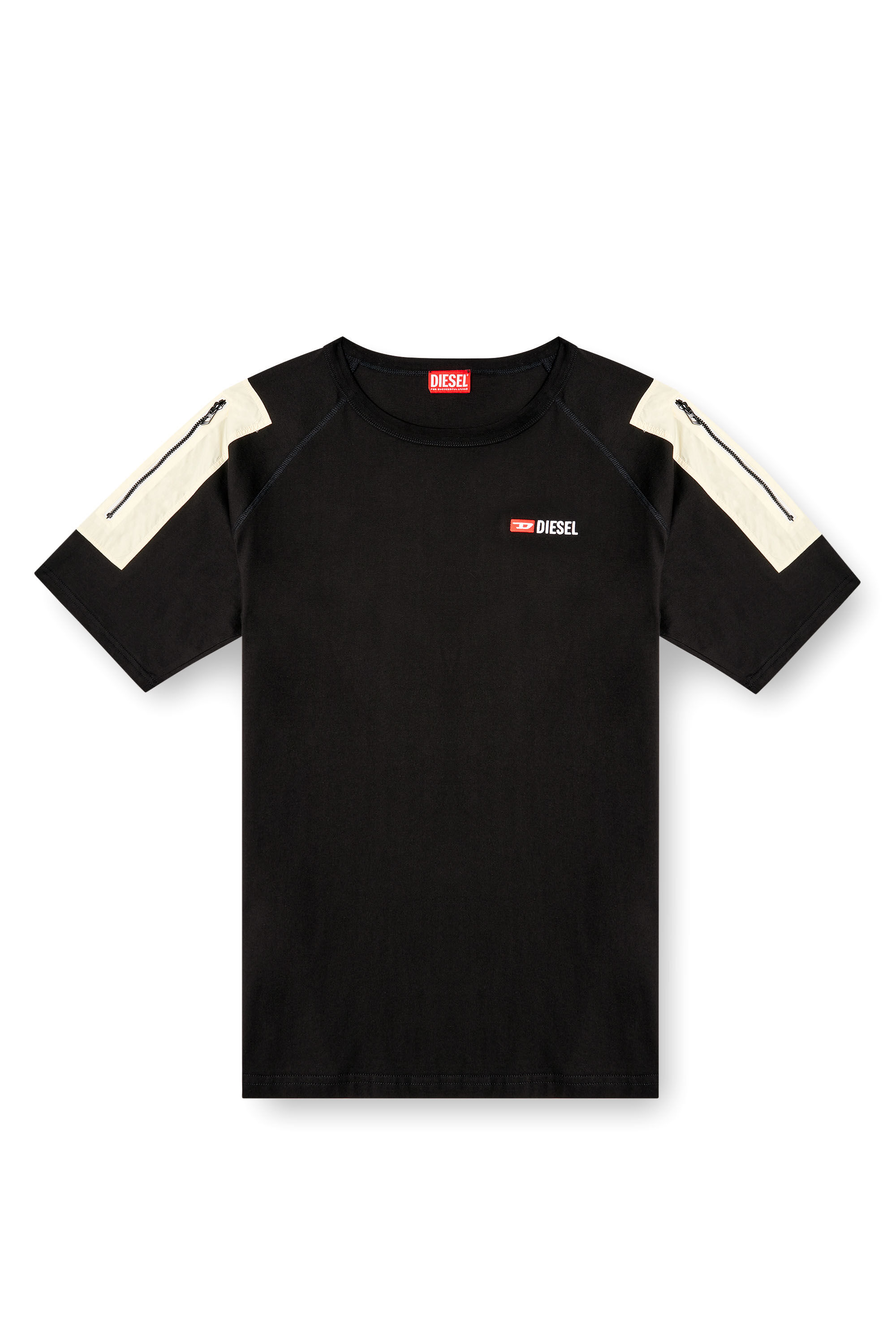 Diesel - T-FAUSTY, Male's T-shirt with patch pocket detail in Black - 2