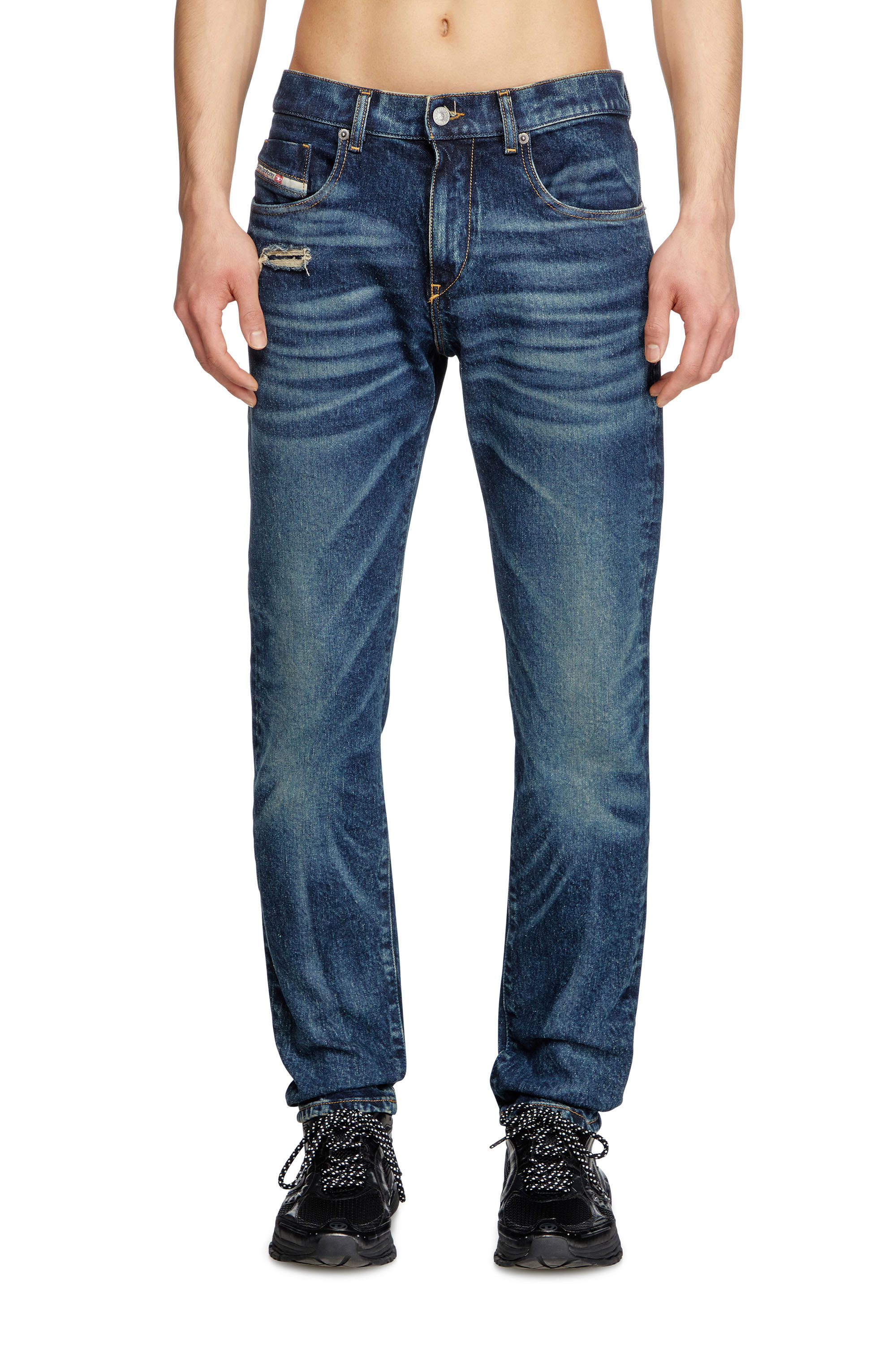 Diesel - Slim Jeans 2019 D-Strukt 007Y3 Homme, Bleu Foncé - Image 3
