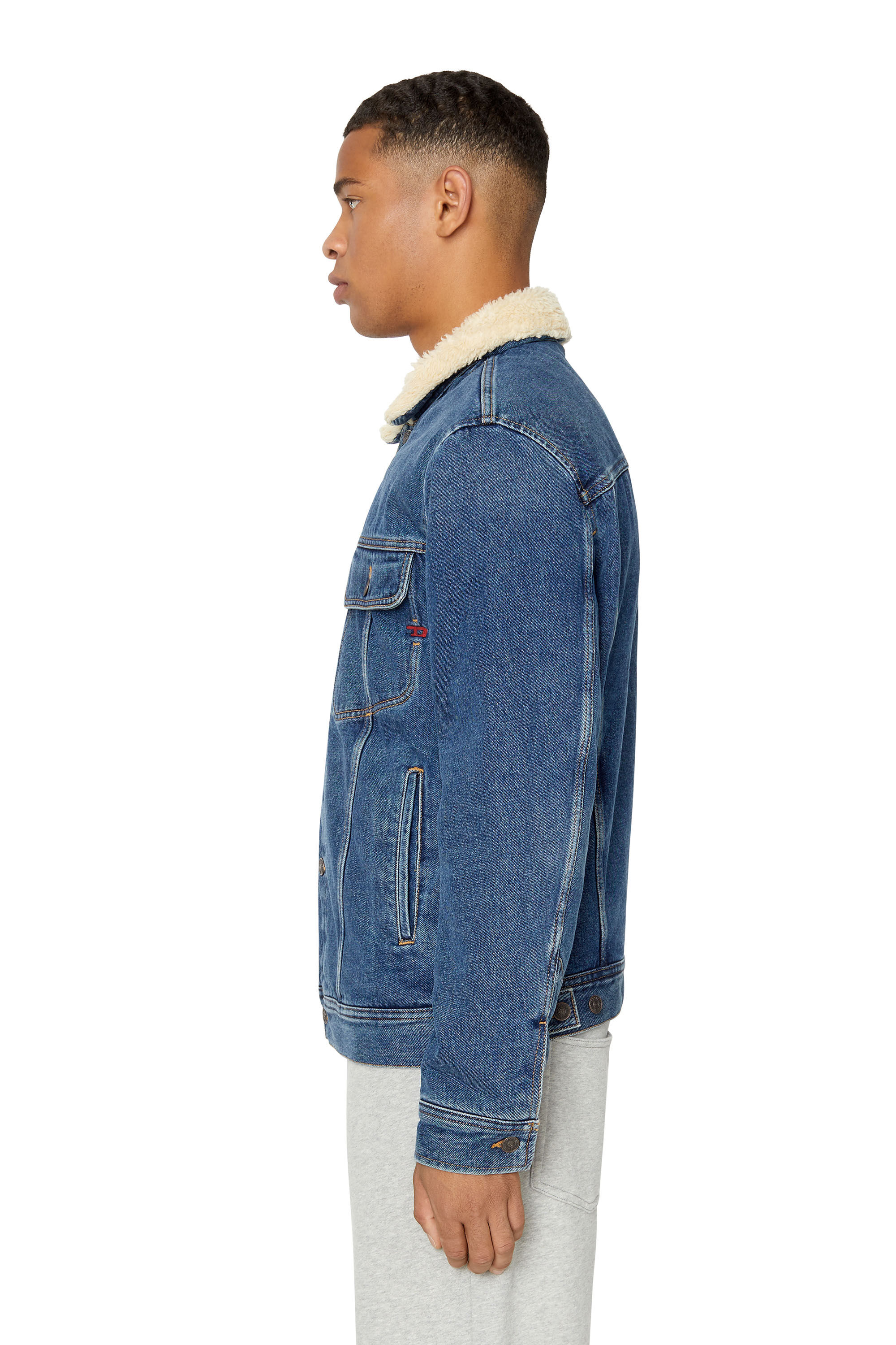 Diesel sherpa denim jacket sale