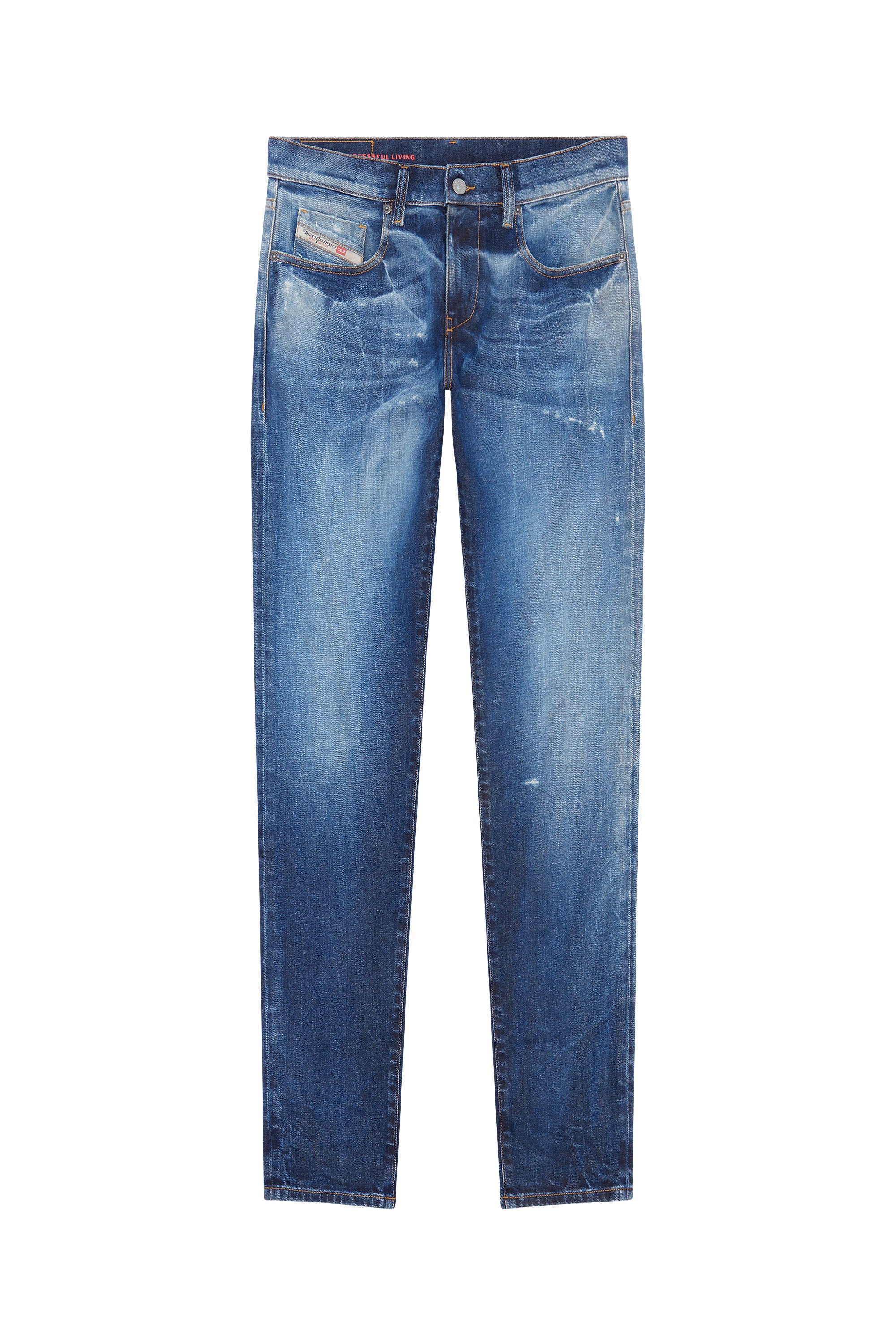 Diesel - 2019 D-STRUKT 09E14 Slim Jeans, Bleu moyen - Image 2