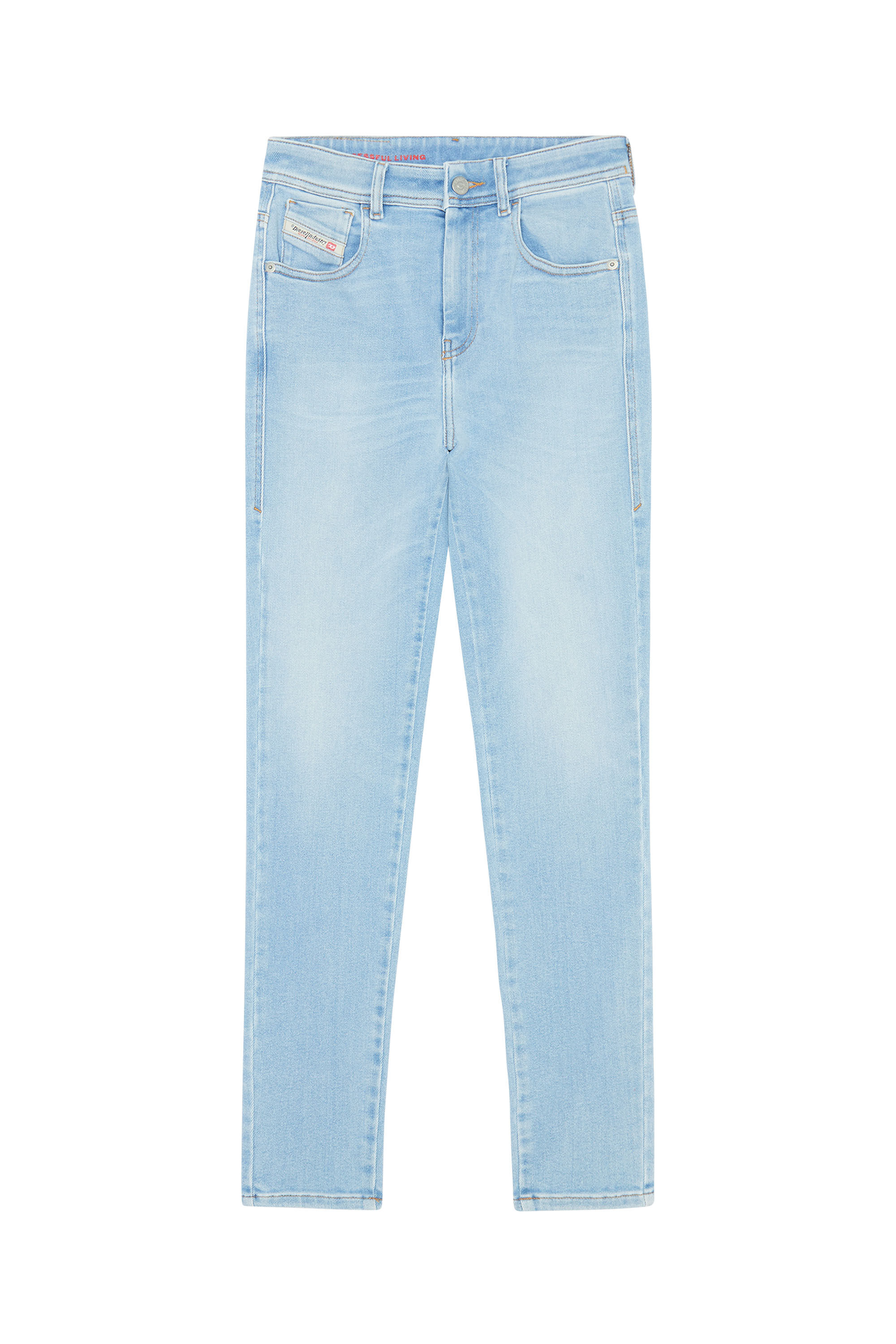 Diesel - Super skinny Jeans 1984 Slandy-High 09E76, Light Blue - Image 2