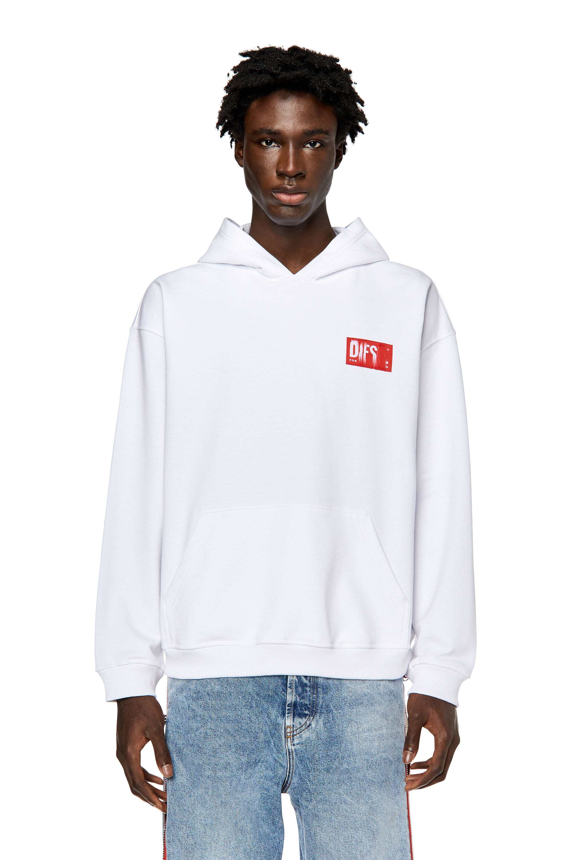 Diesel 2025 white hoodie