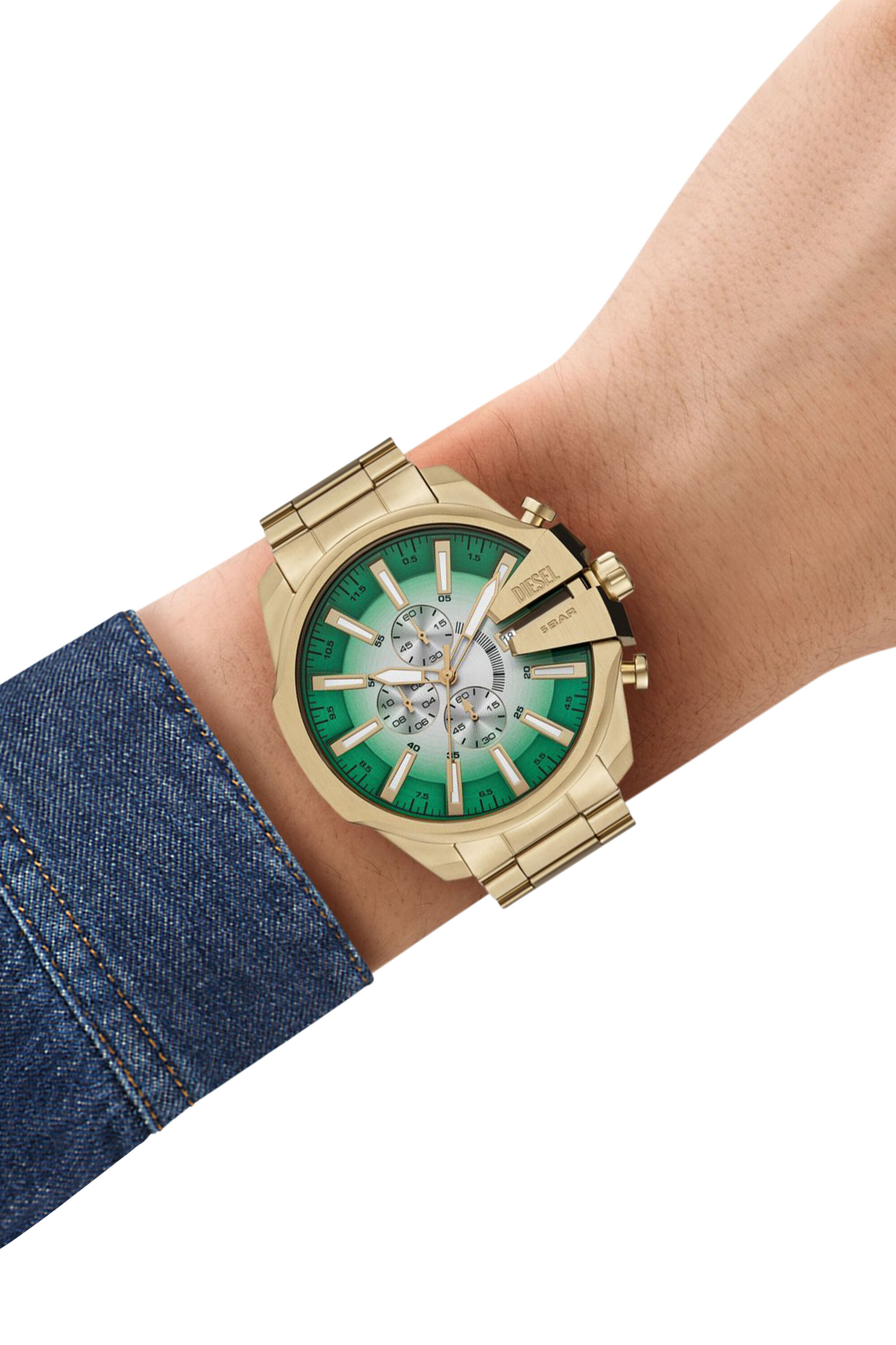 Diesel - DZ4684 WATCH, Montre Mega Chief Slim en acier inoxydable Homme in Doré - 4
