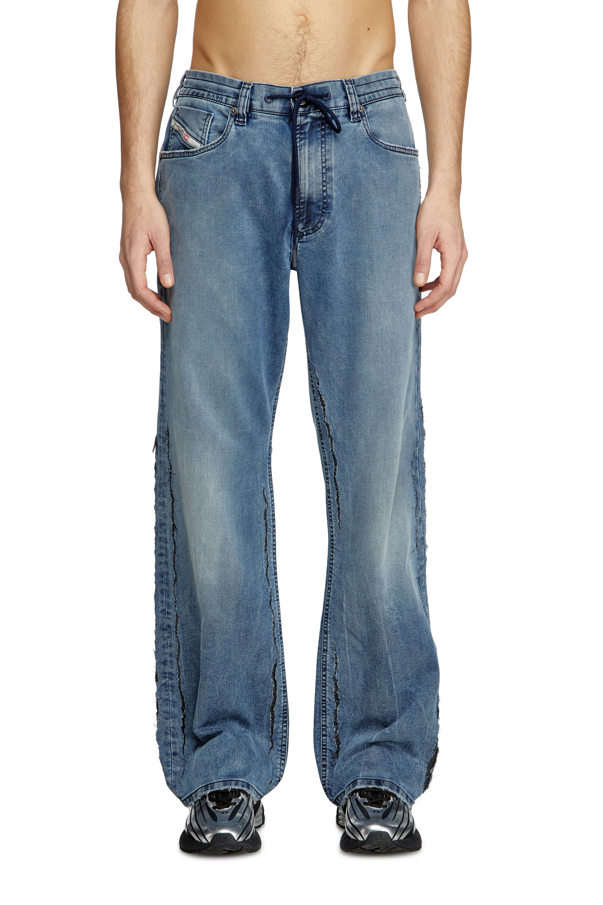 Diesel - Relaxed 2080 D-Reel Joggjeans® 09K64 Homme, Bleu moyen - Image 3