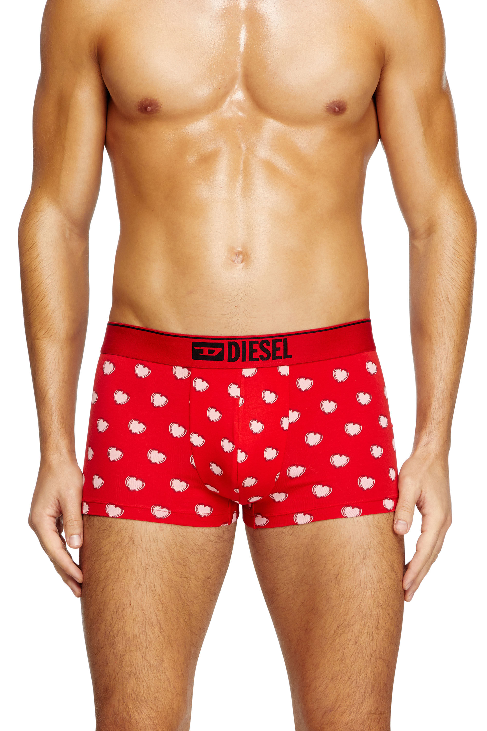 Diesel - DAMIEN-GFT-3PACK, Male's Three-pack boxer briefs with heart motif in Black/Red - 1