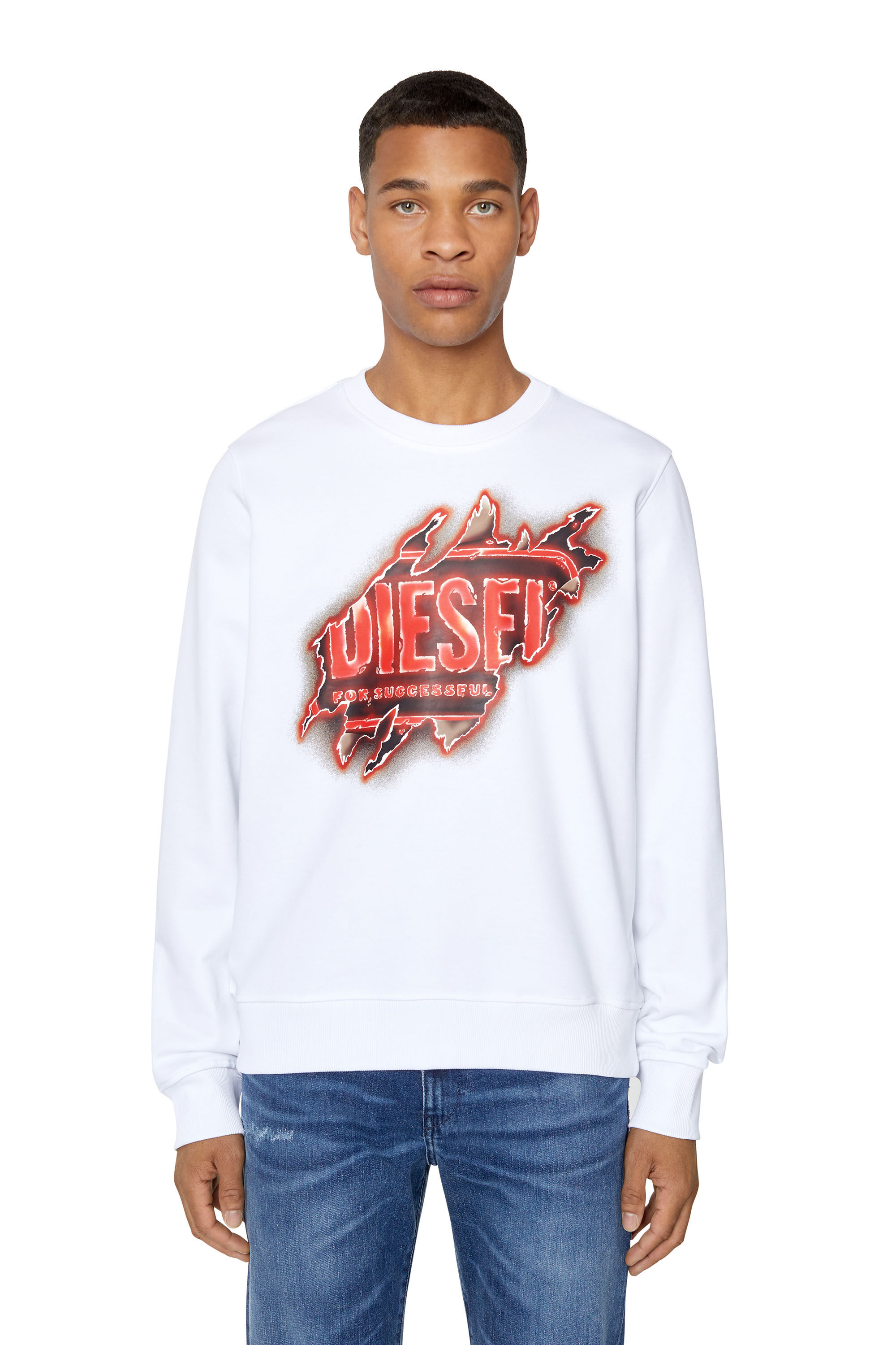 Diesel peel hotsell logo sweatshirt