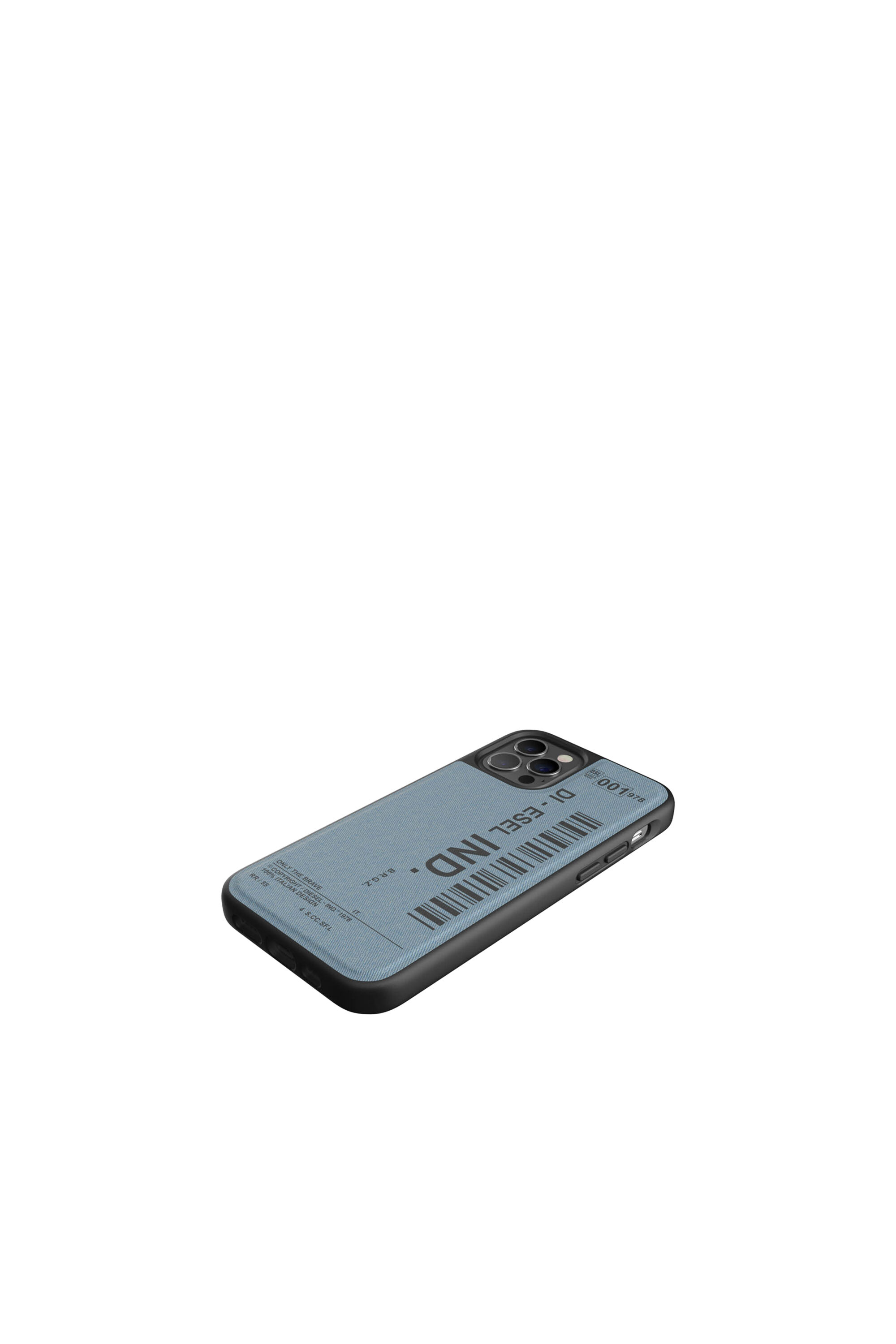 Diesel - 42543 STANDARD CASE, Coque moulée en denim pur iPhone 12 pro Mixte in Bleu - 4