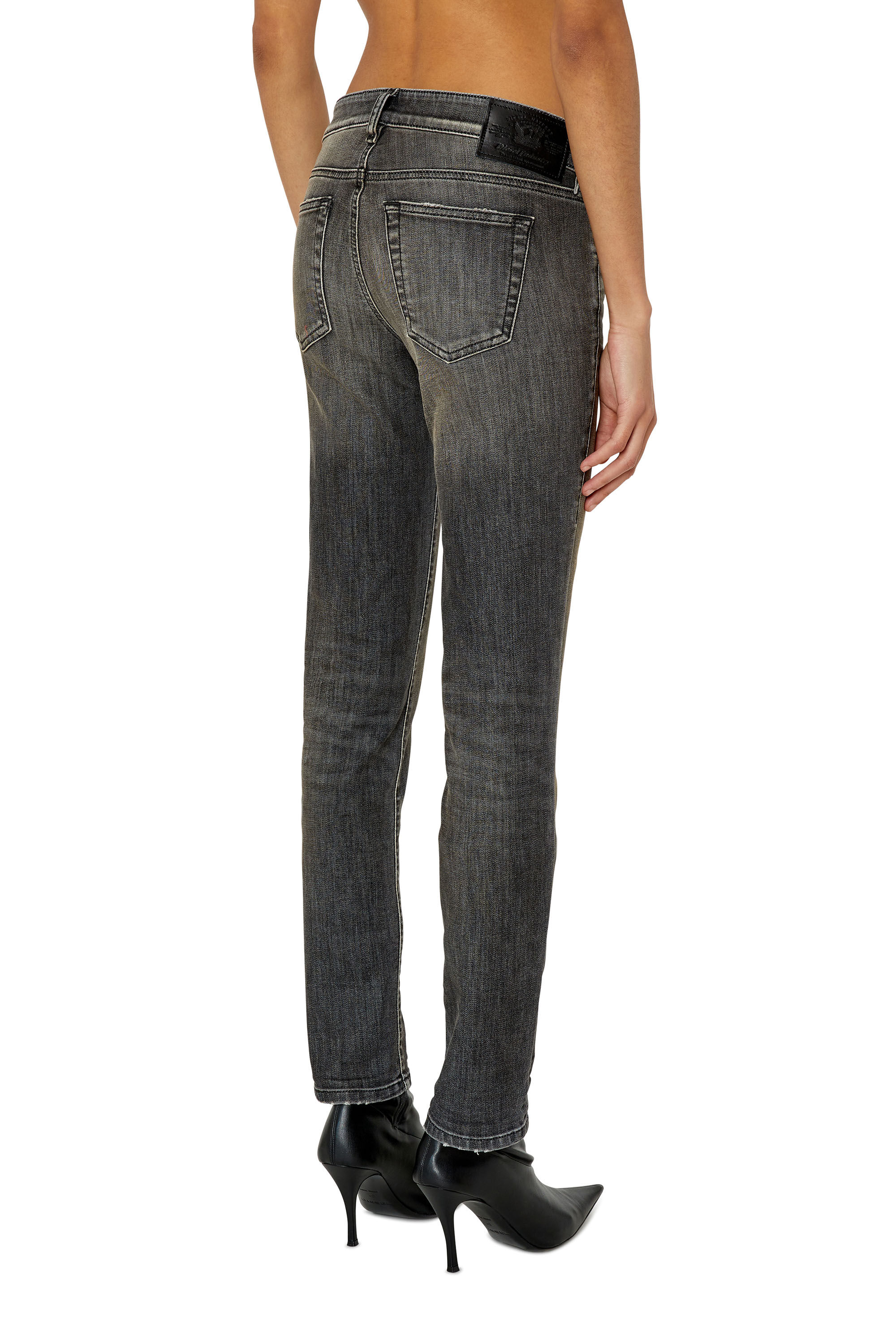 Diesel - Slim D-Ollies JoggJeans® 09F01, Noir/Gris foncé - Image 5