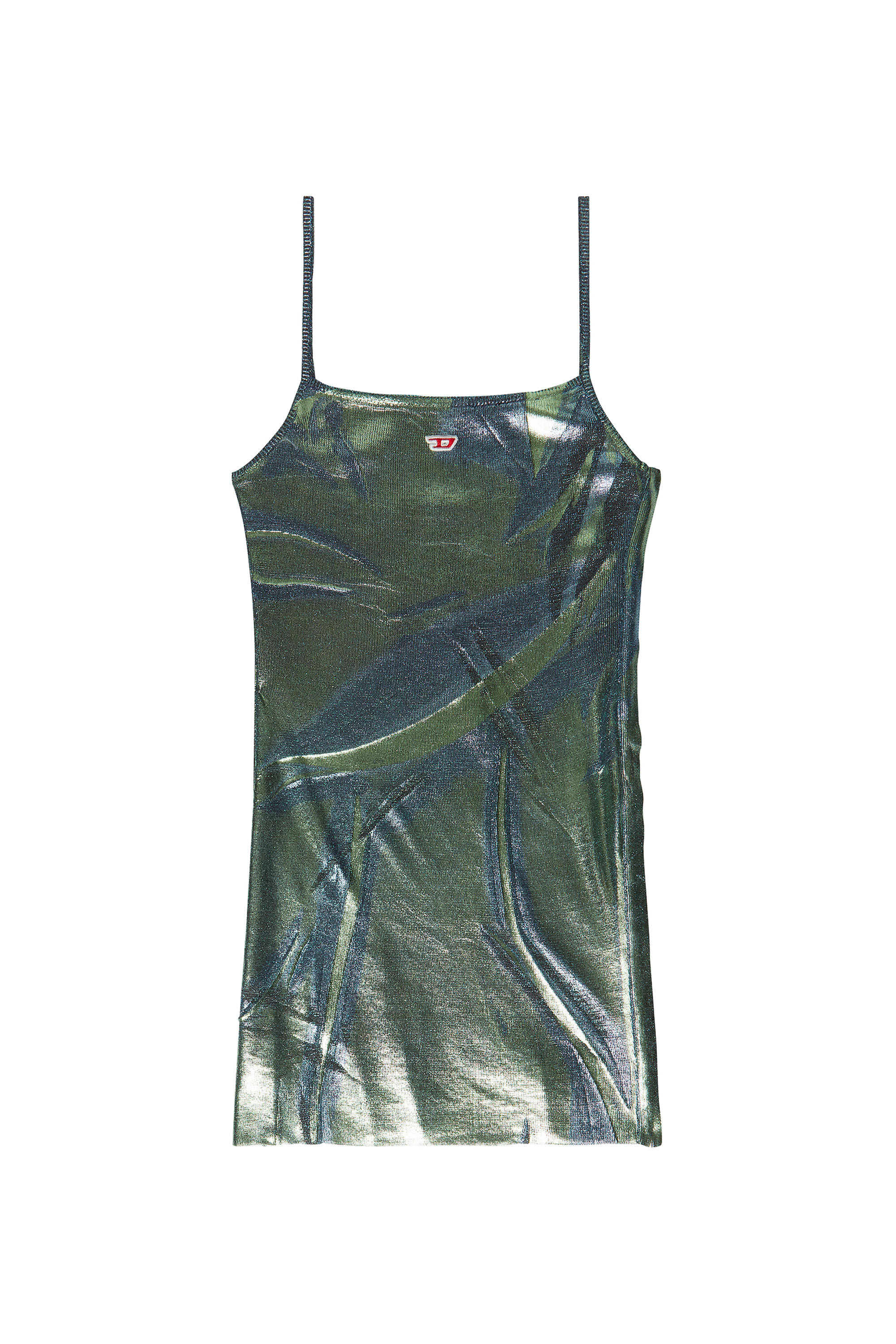 Diesel - M-AREAH, Mini robe en lurex côtelé Femme in Polychrome - 1