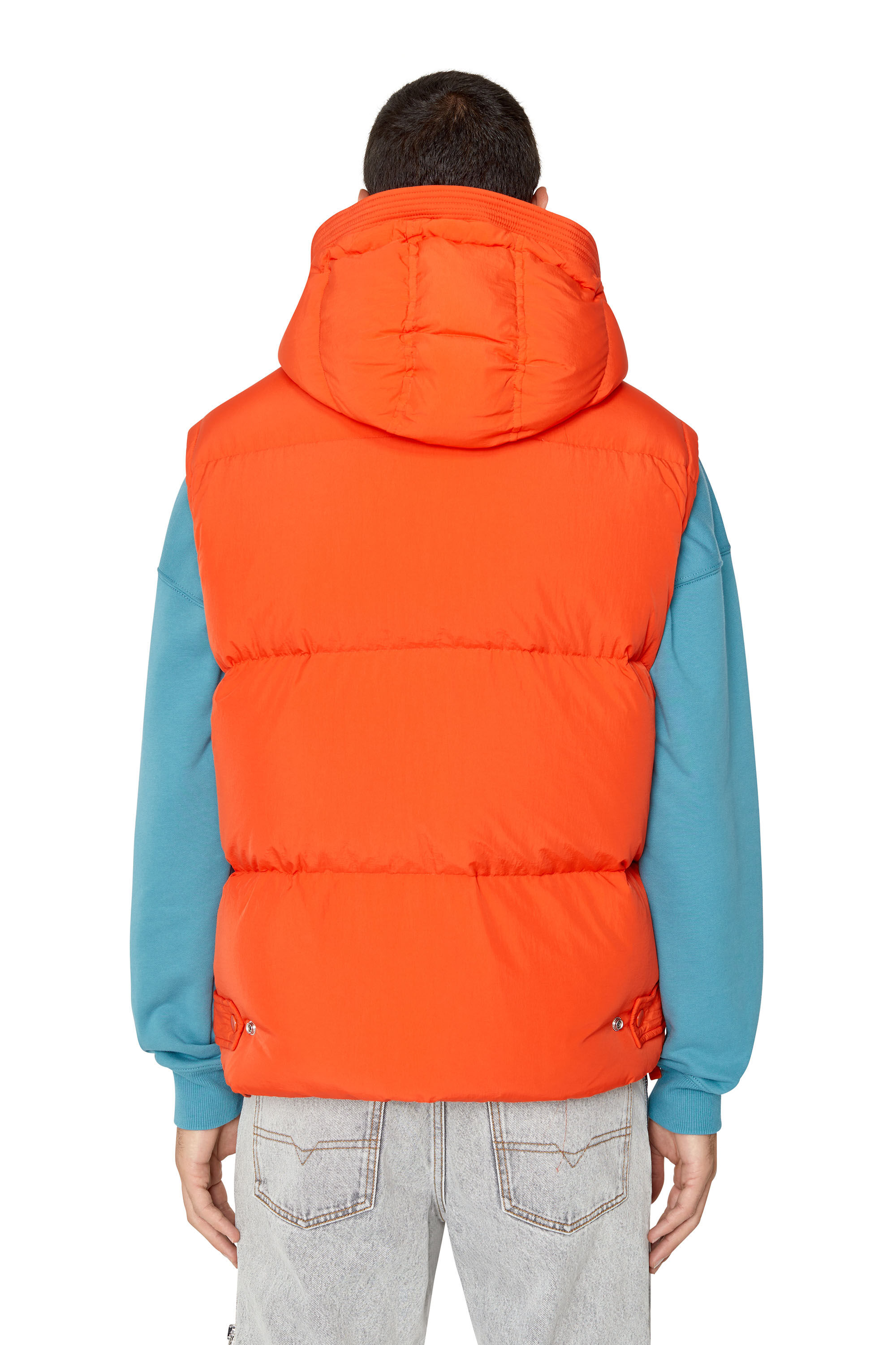 W-ROLF-SL-NW Man: Polygiene ViralOff® down vest | Diesel
