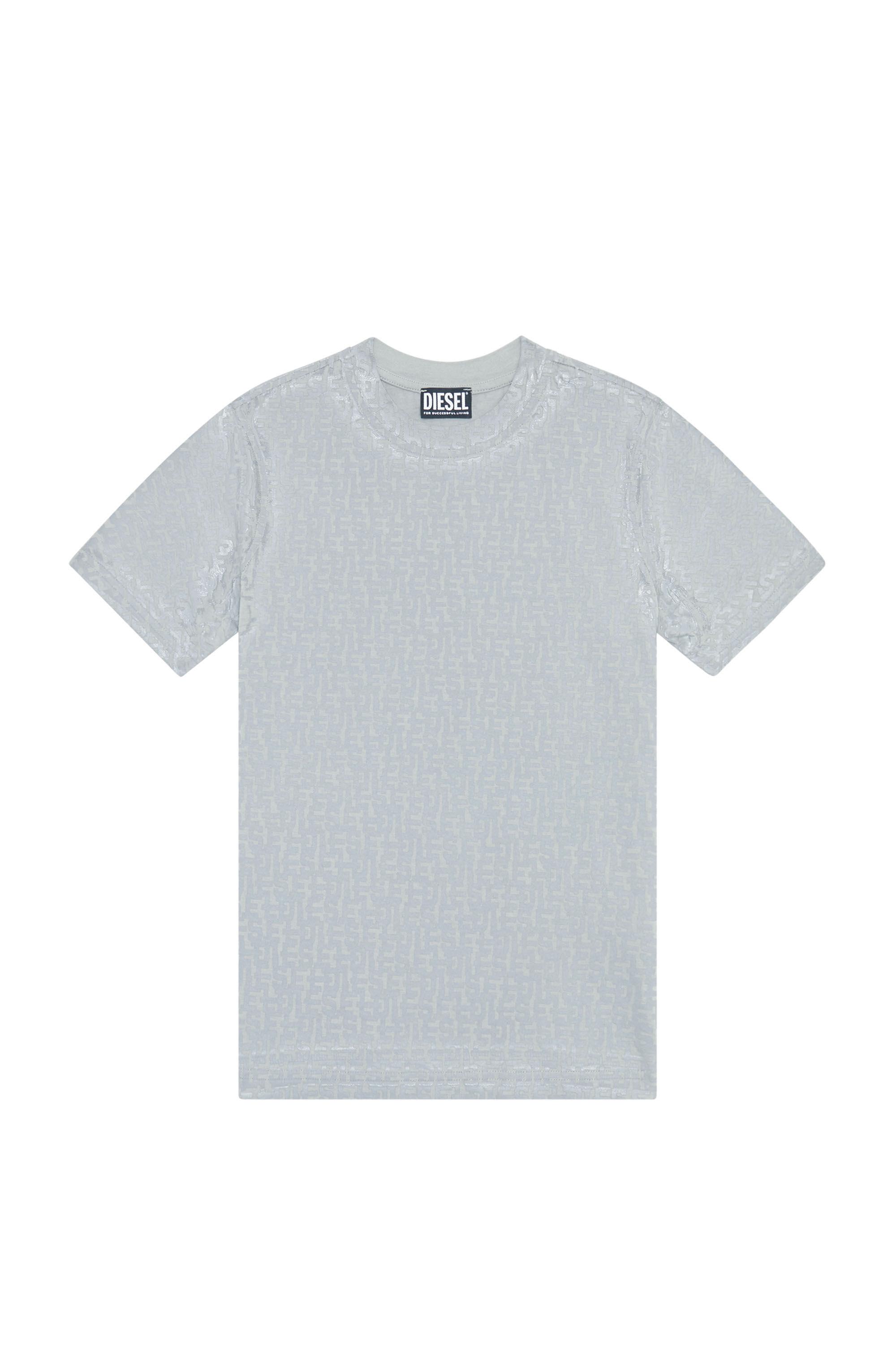 Diesel - T-REG-MONO, Female's T-shirt with monogram print in Light Grey - 2