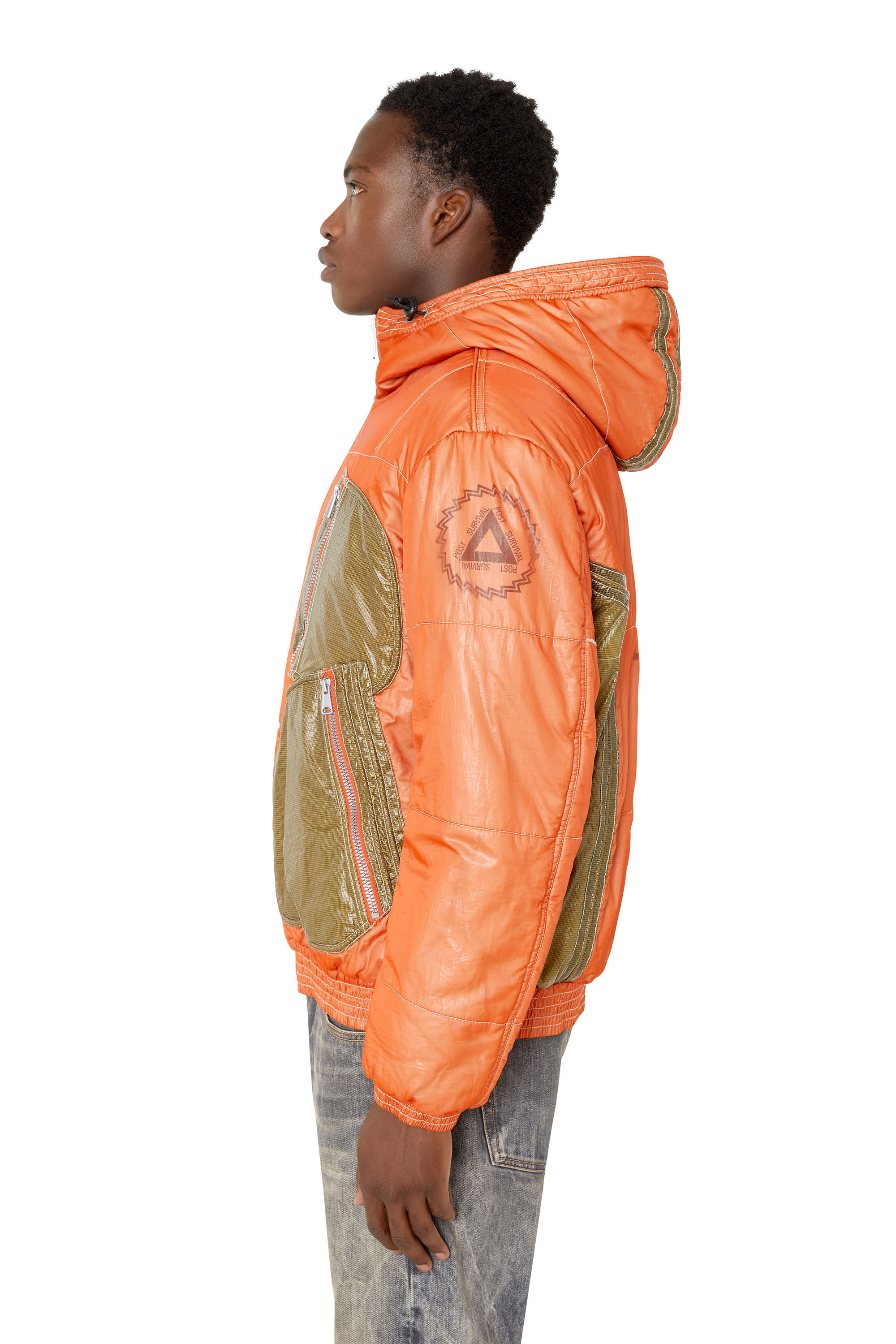 W NAM Man Padded jacket in laminated organza Diesel