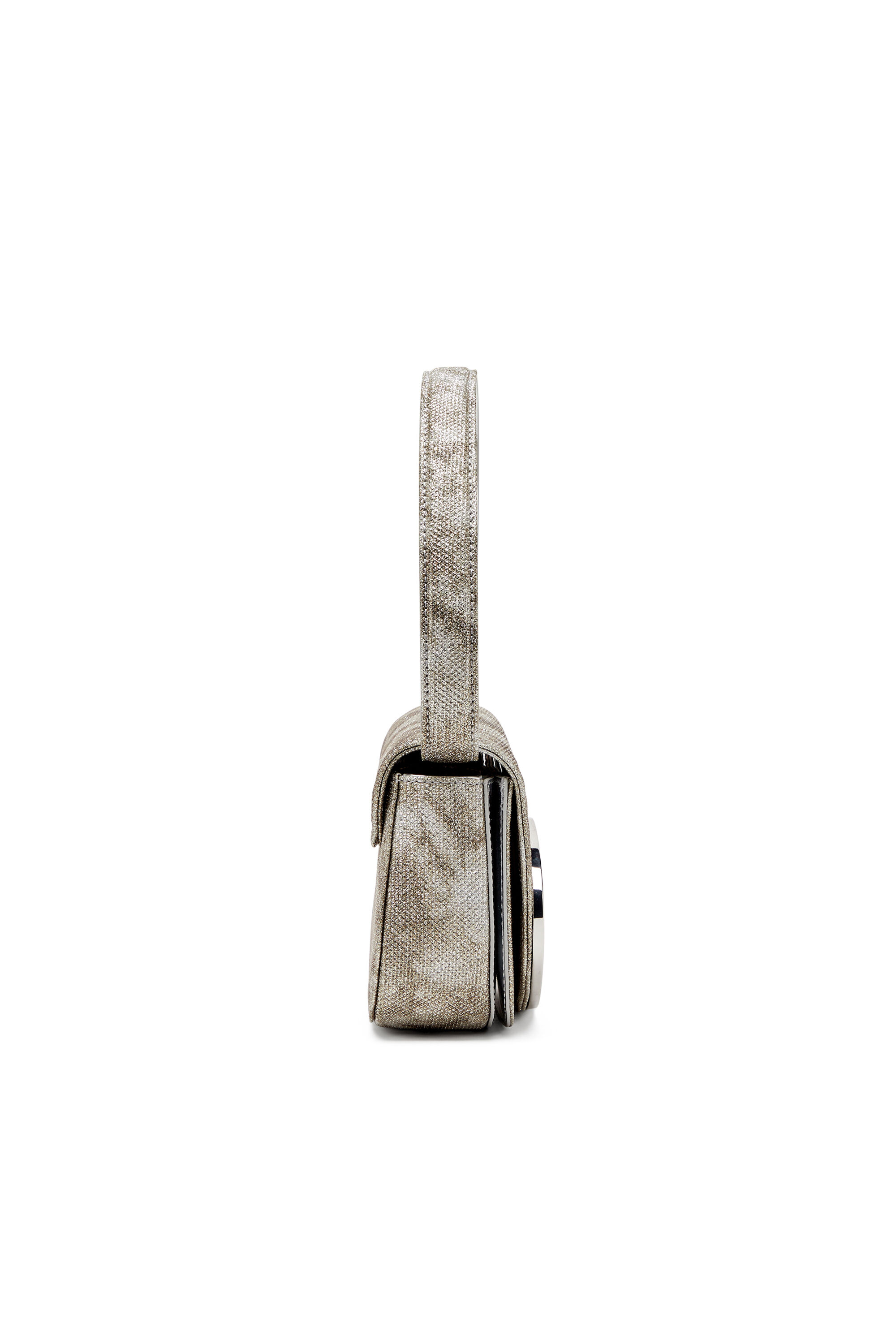 Diesel - 1DR, Female's 1DR-Iconic shoulder bag in shimmer fabric in Military Green - 4