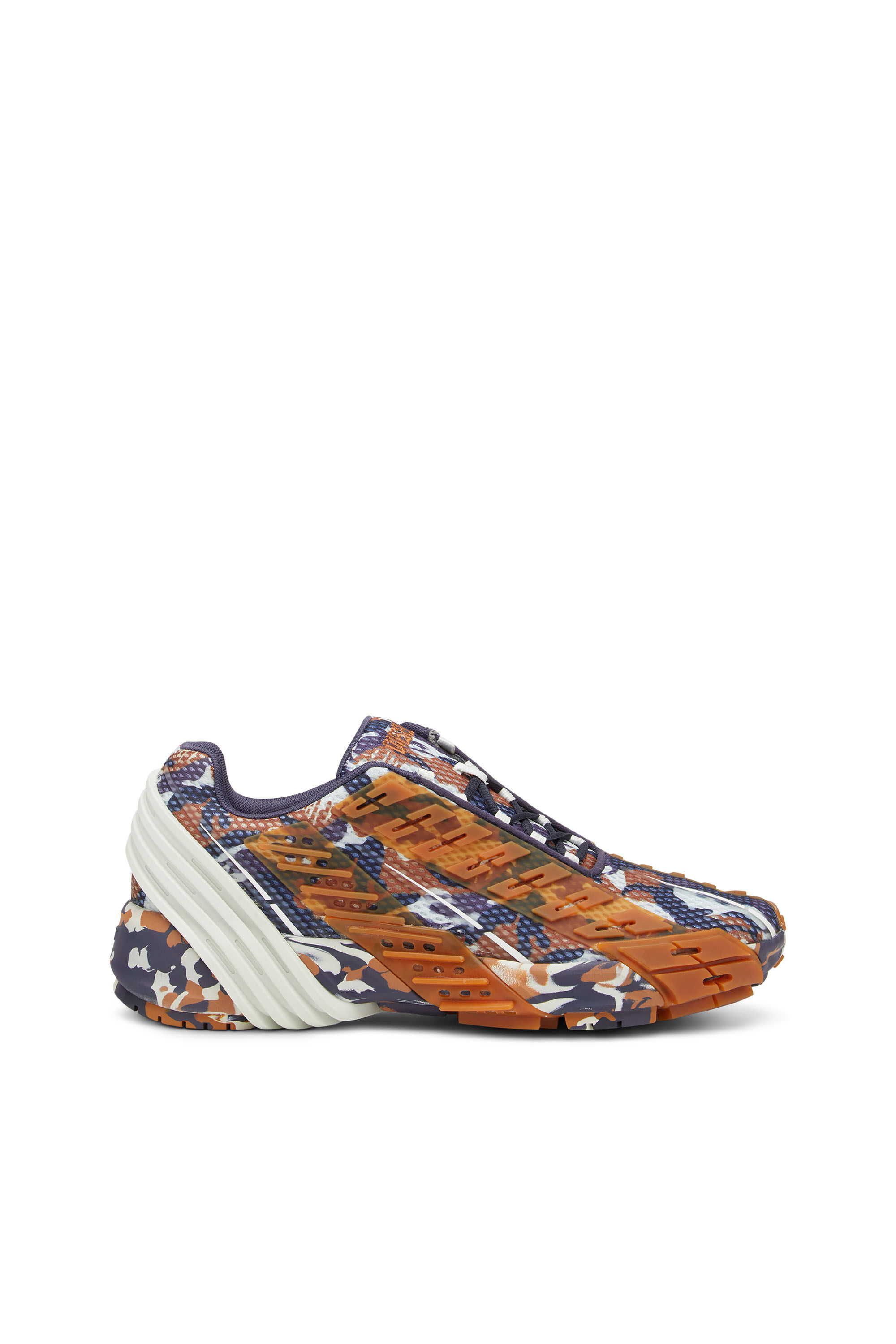 S PROTOTYPE LOW Man Camo mesh sneakers with rubber overlays Diesel