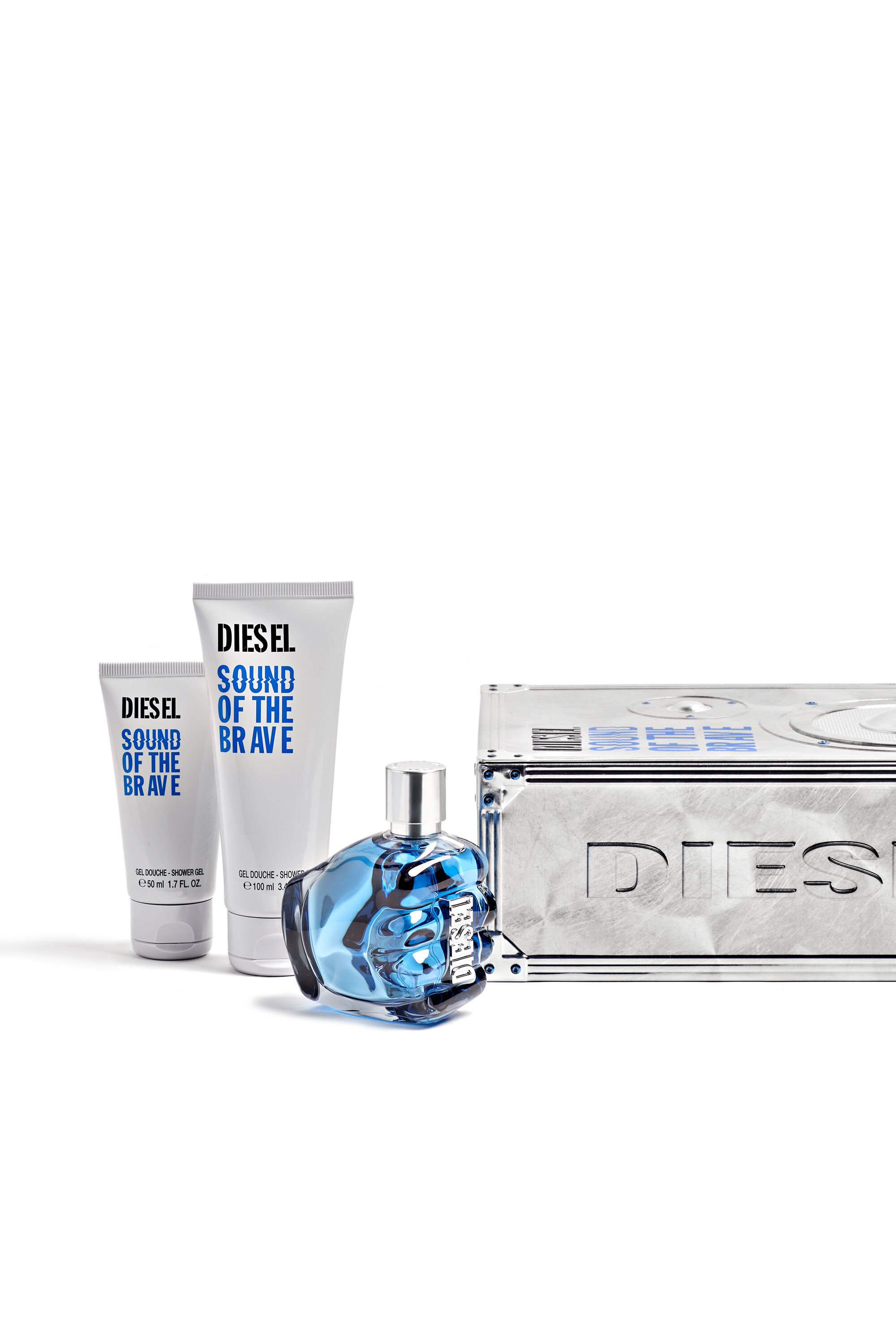 Diesel - SOUND OF THE BRAVE 75 ML PREMIUM BOX, Male's Sound Of The Brave Gift set in Blue - 1