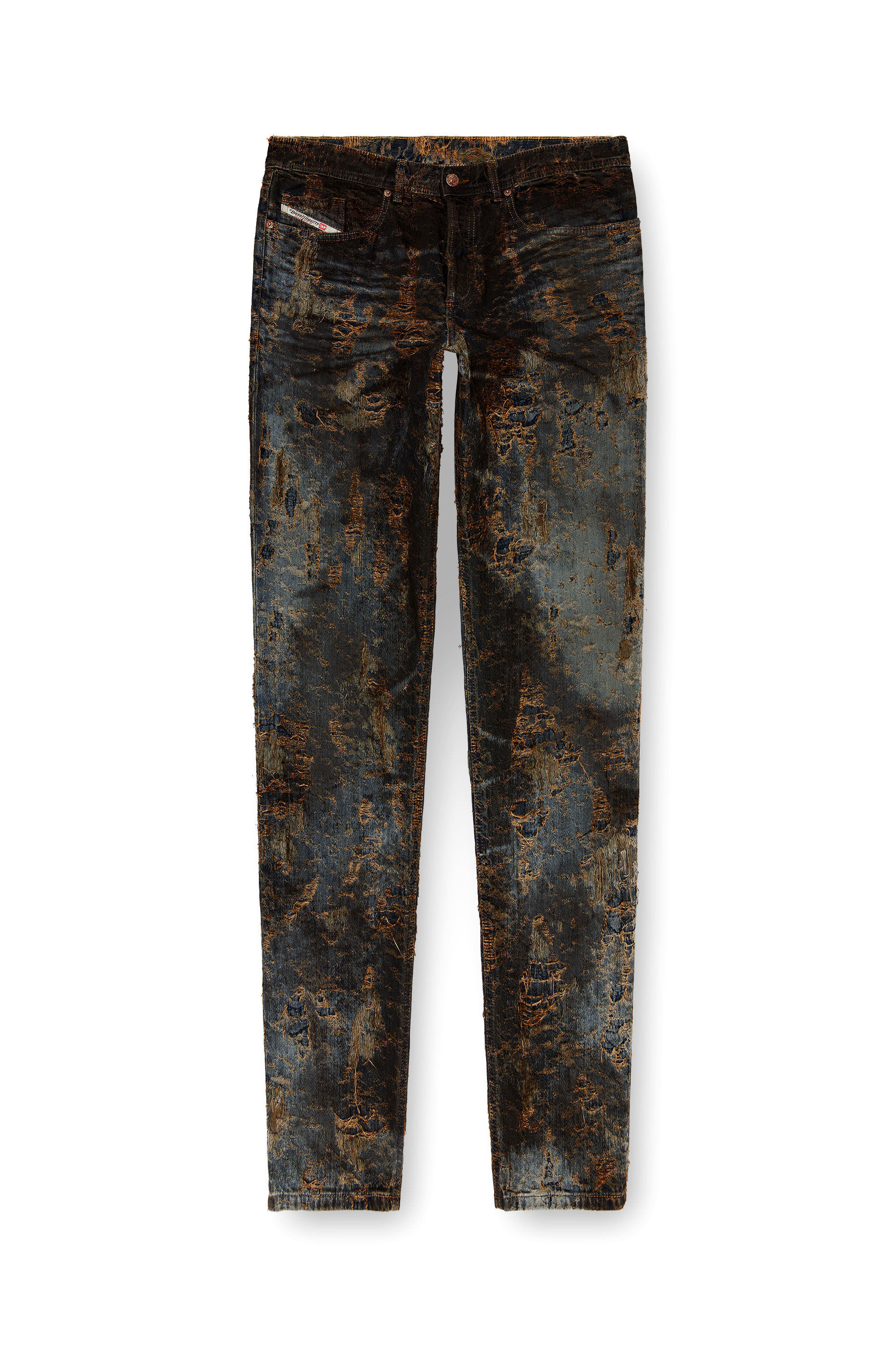 Diesel - Regular Jeans 2023 D-Finitive 0ABCW Homme, Noir/Gris foncé - Image 2