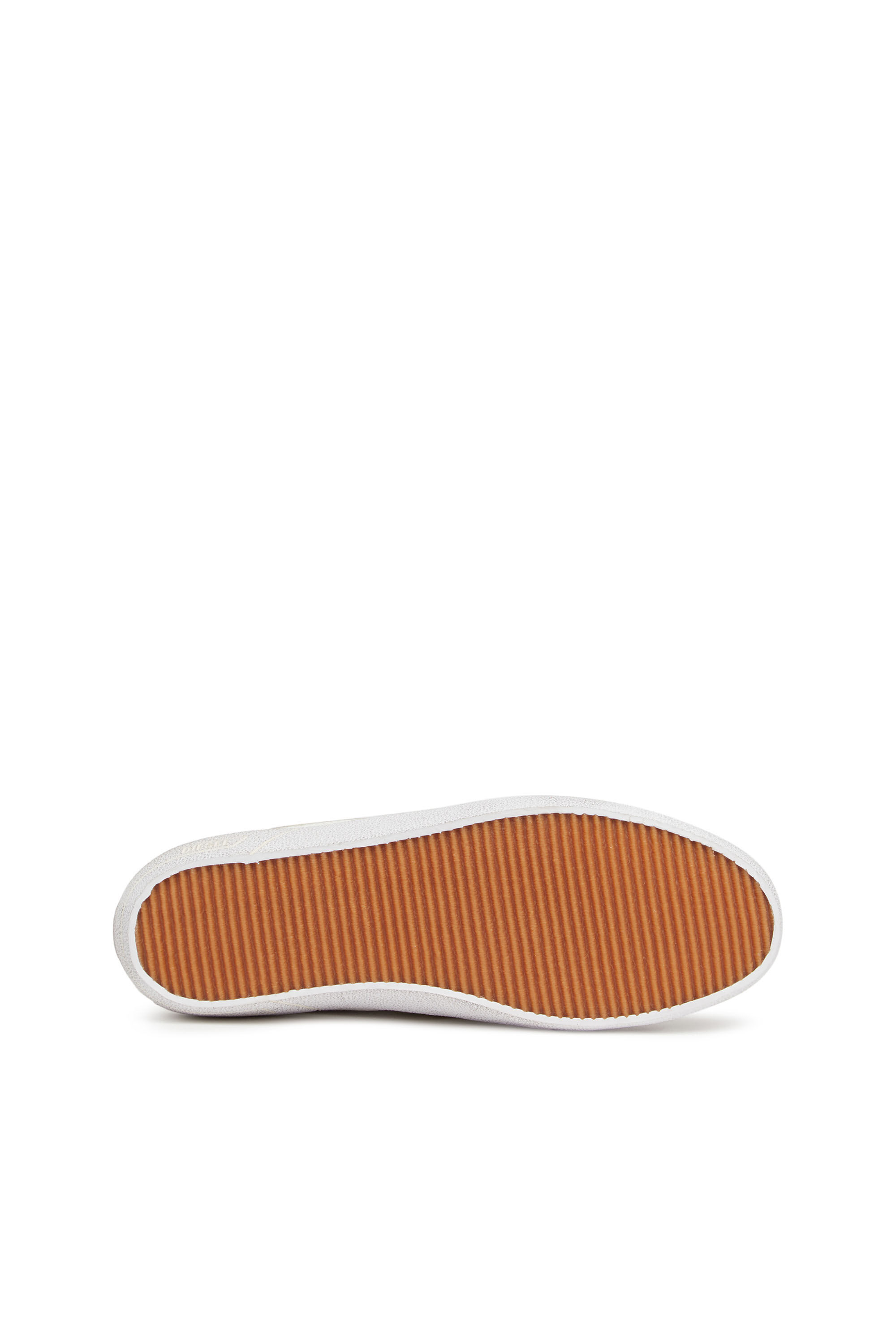 Diesel - S-LEROJI LOW W, Female's S-Leroji Low W - Low-top sneakers with metallic D logo in White/Yellow - 3