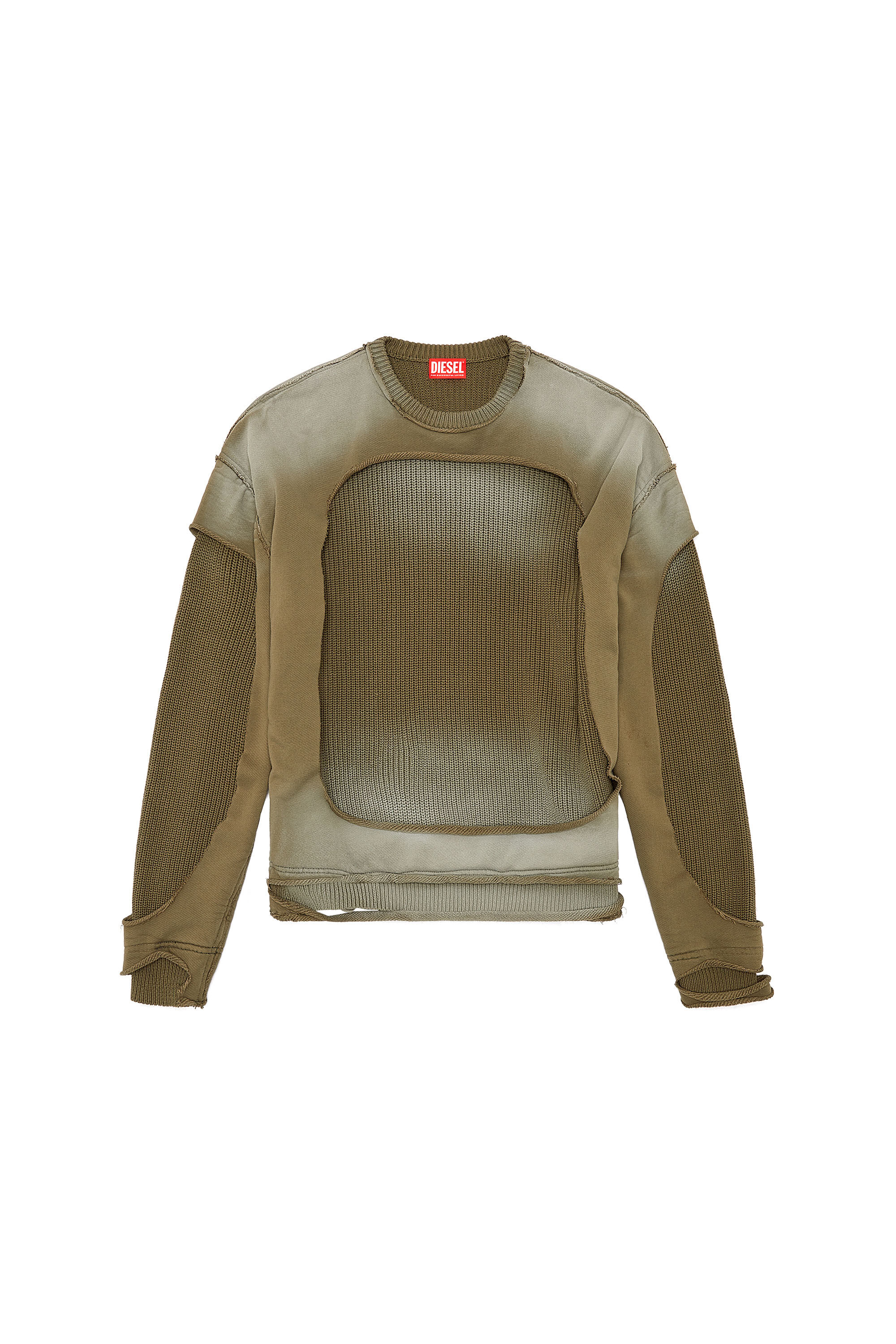 Men s Jumper with destroyed peel off effect K OSBERT Diesel