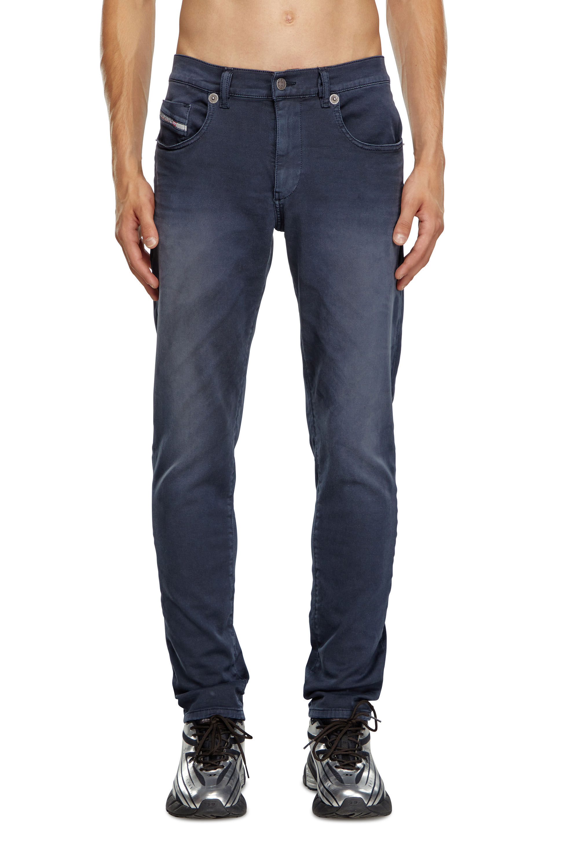 Diesel - Slim 2060 D-Strukt Joggjeans® 0670M Homme, Bleu Foncé - Image 3