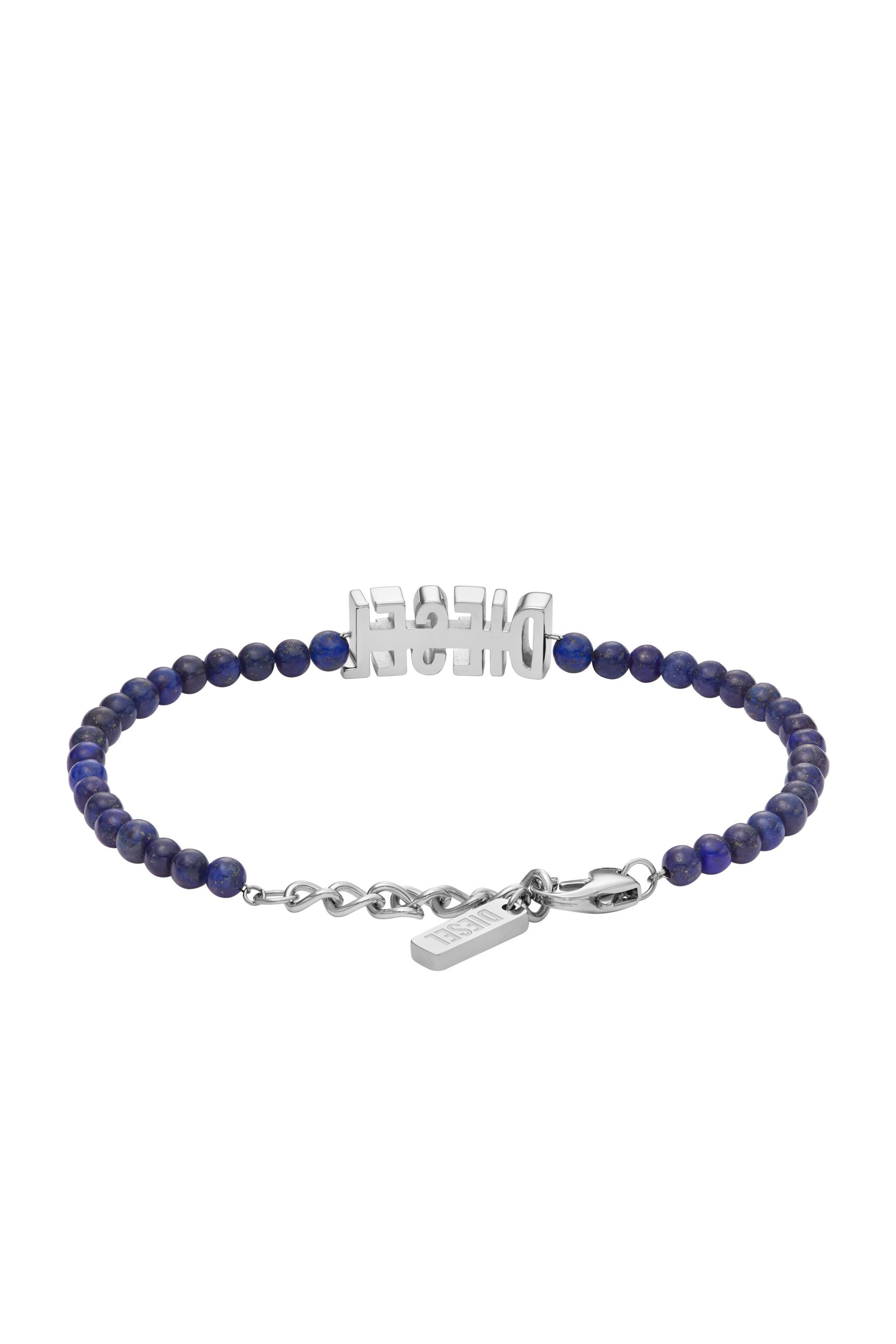 Diesel - DX1544040 JEWEL, Bracelet en perles d'agate bleues Mixte in Bleu - 2