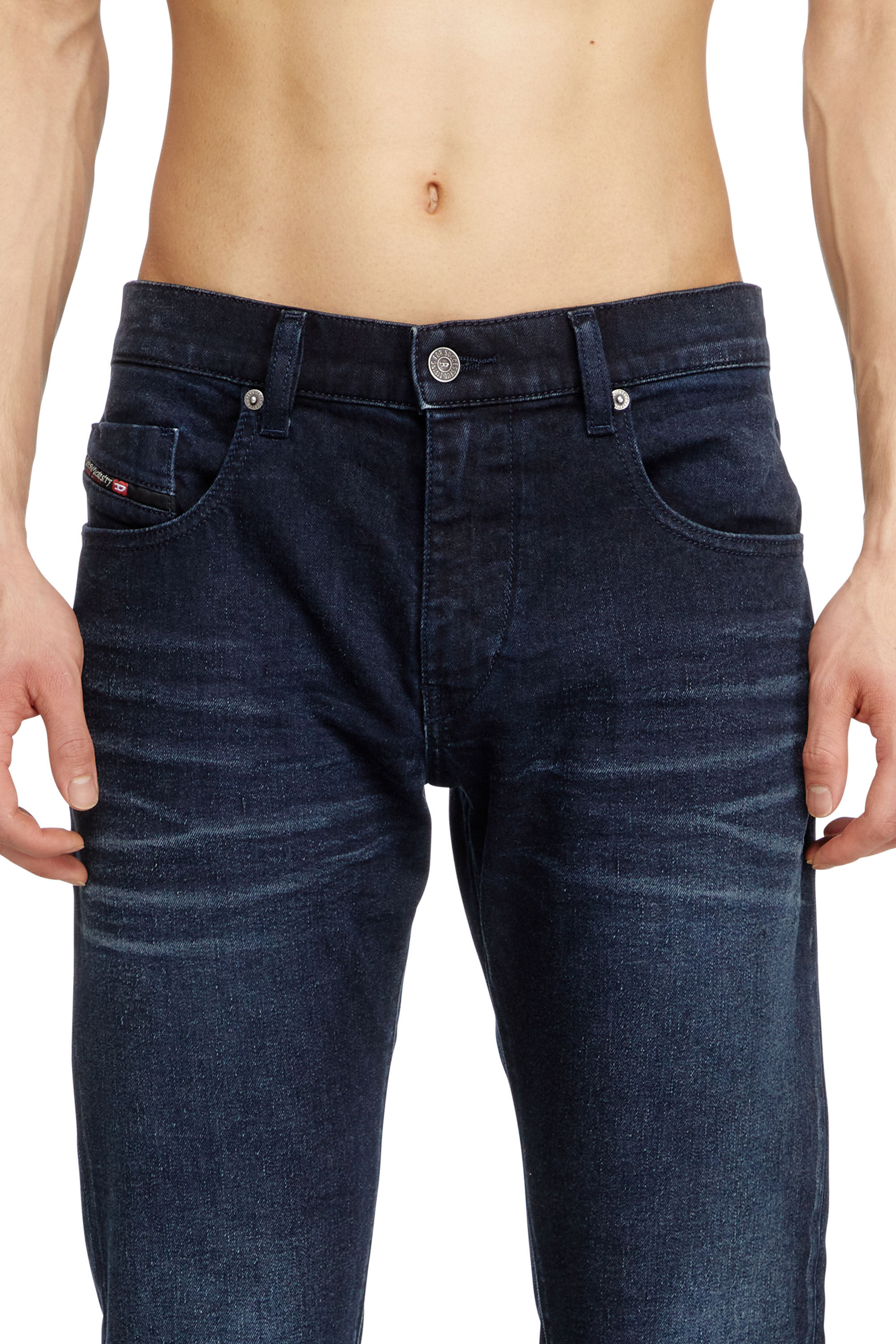 Diesel - Slim Jeans 2019 D-Strukt 0BMBX Homme, Bleu Foncé - Image 5