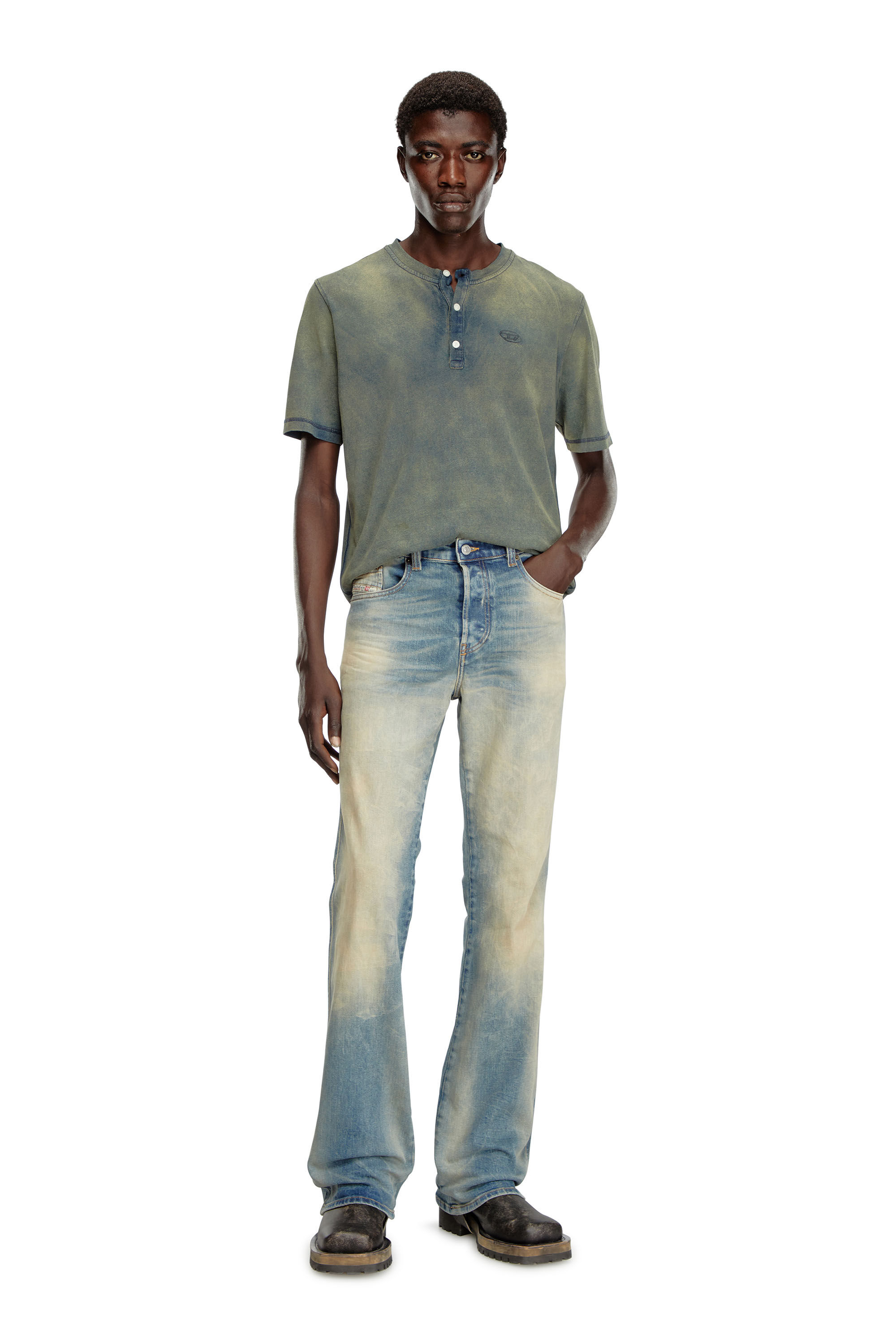 Diesel - Male Bootcut Jeans 1998 D-Buck 09H78, Medium Blue - Image 1