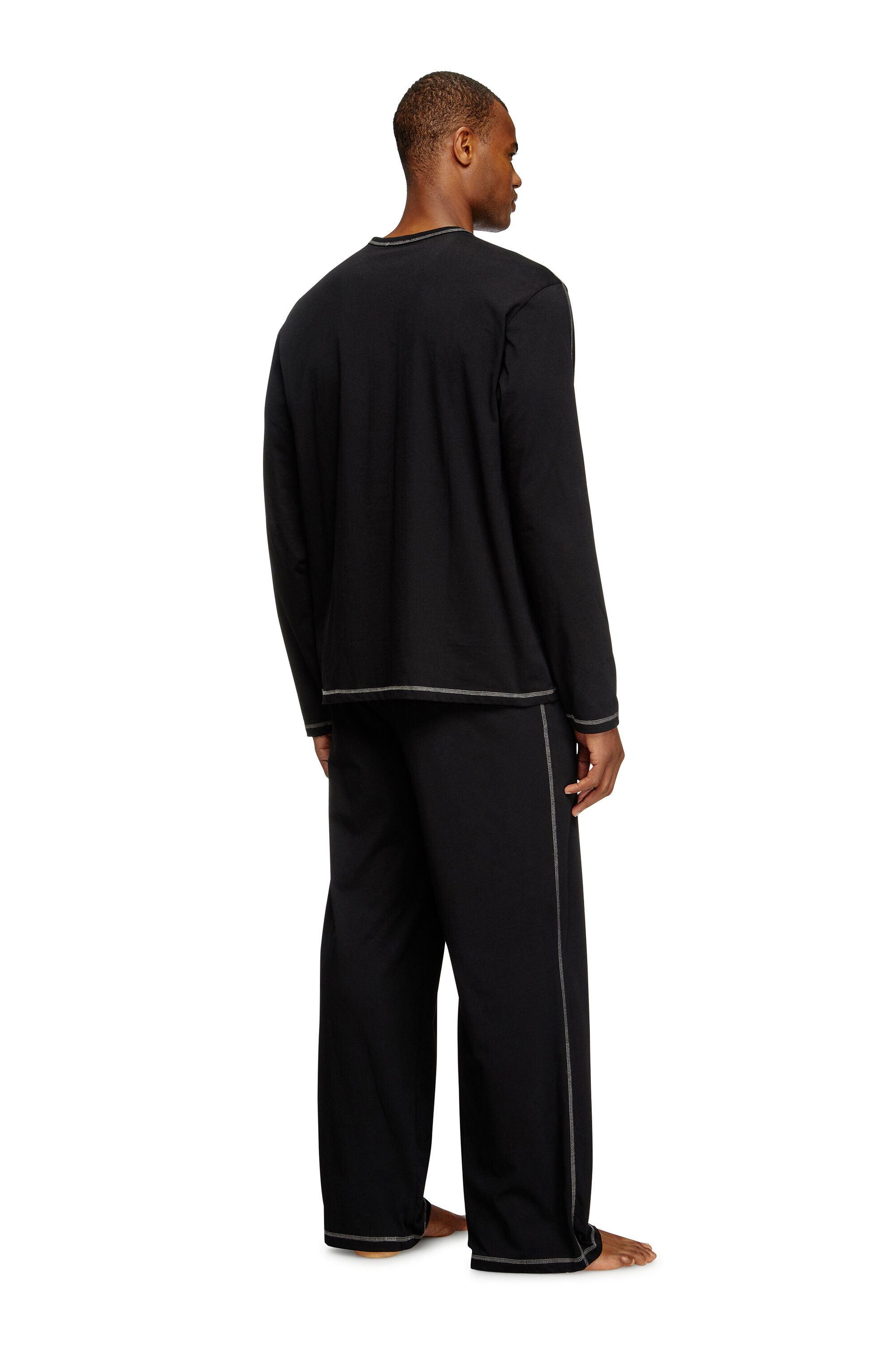 Diesel - SET-NOLAN-D-CORE, Pyjama en jersey de coton Homme in Noir - 1